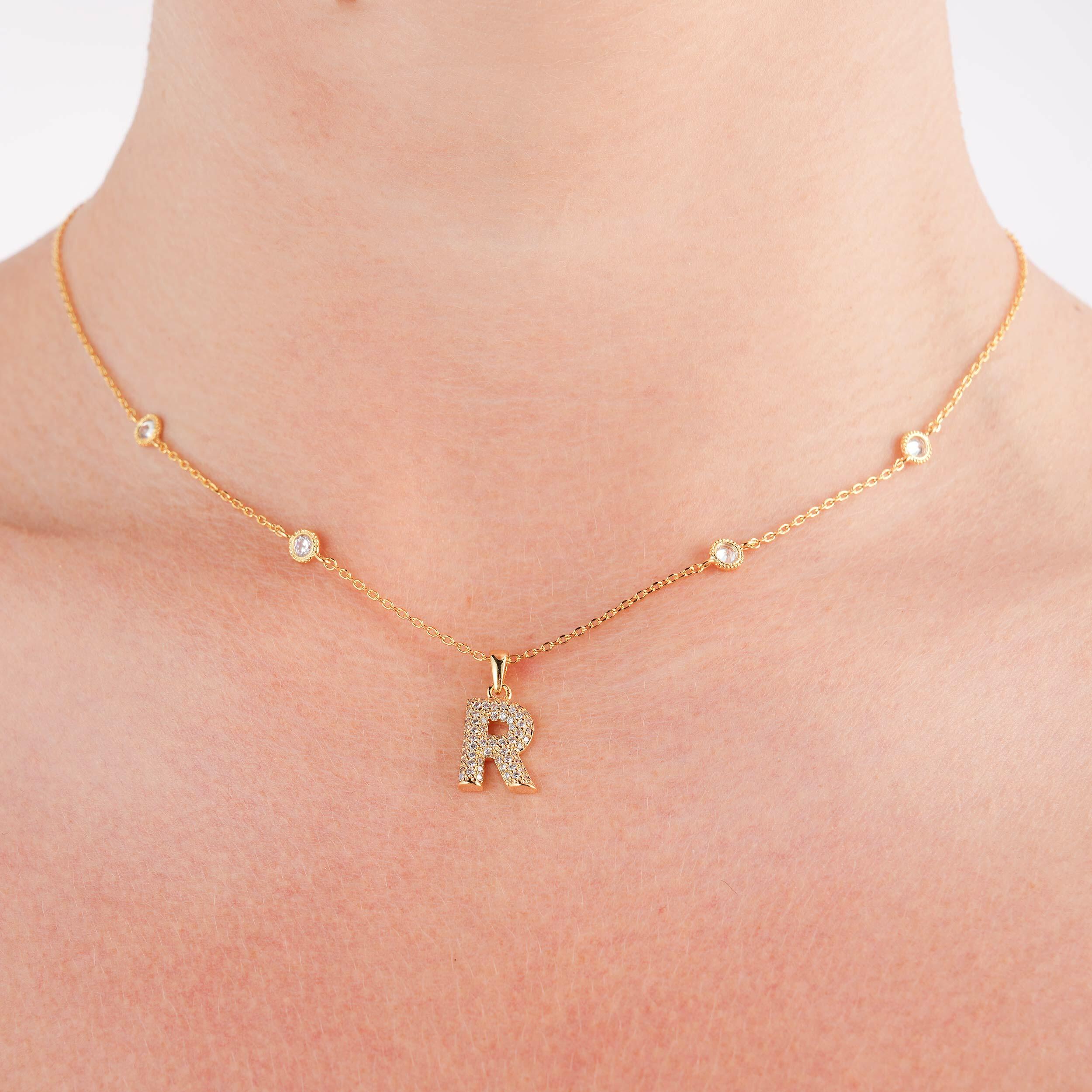 عقد - ذهبي ابيض - R image 0