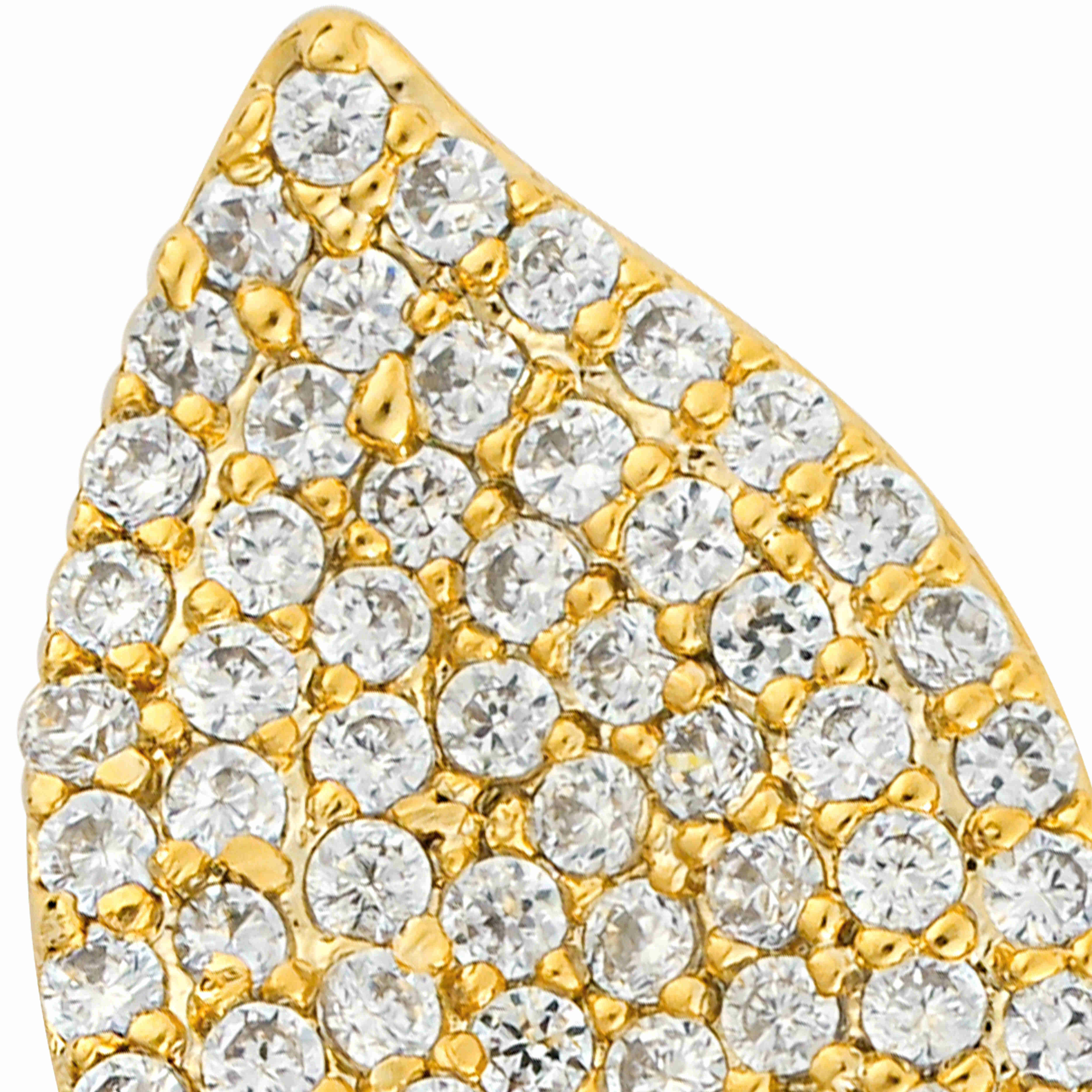 حلق زيركون جناح فراشة image 2