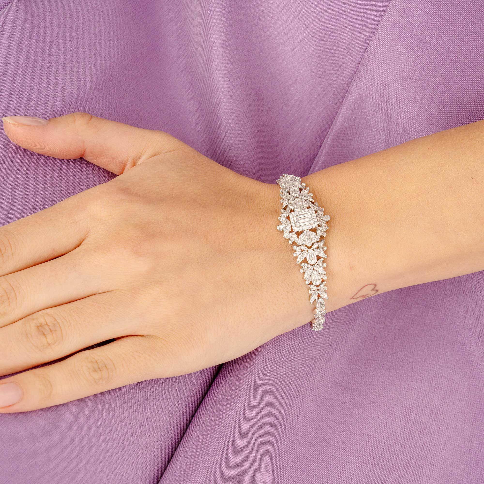 925K Silver Emerald Bracelet image 0