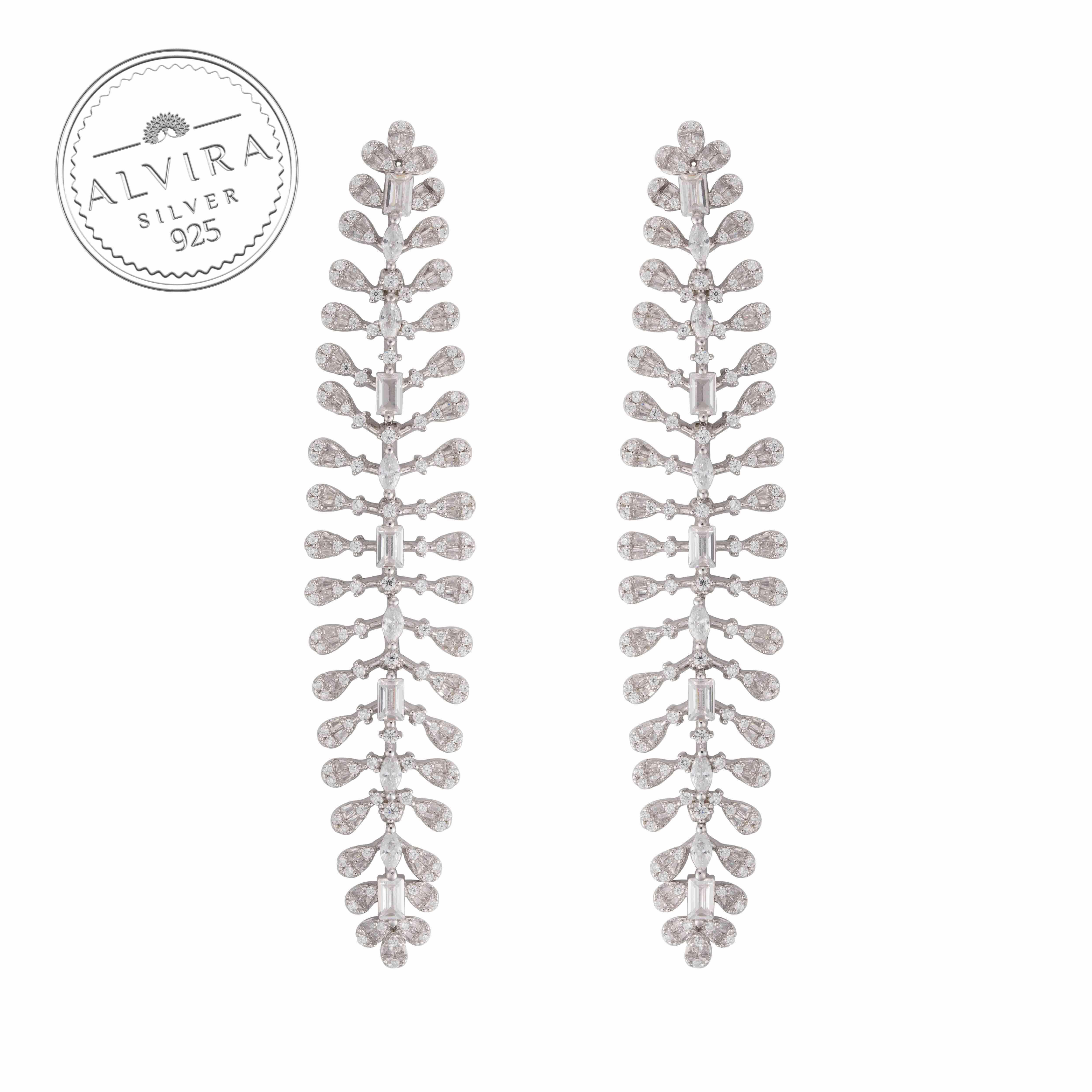 925K Silver Lavender Earrings image 1