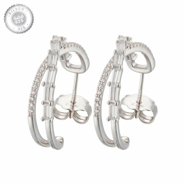 حلق فضة يومي image 0