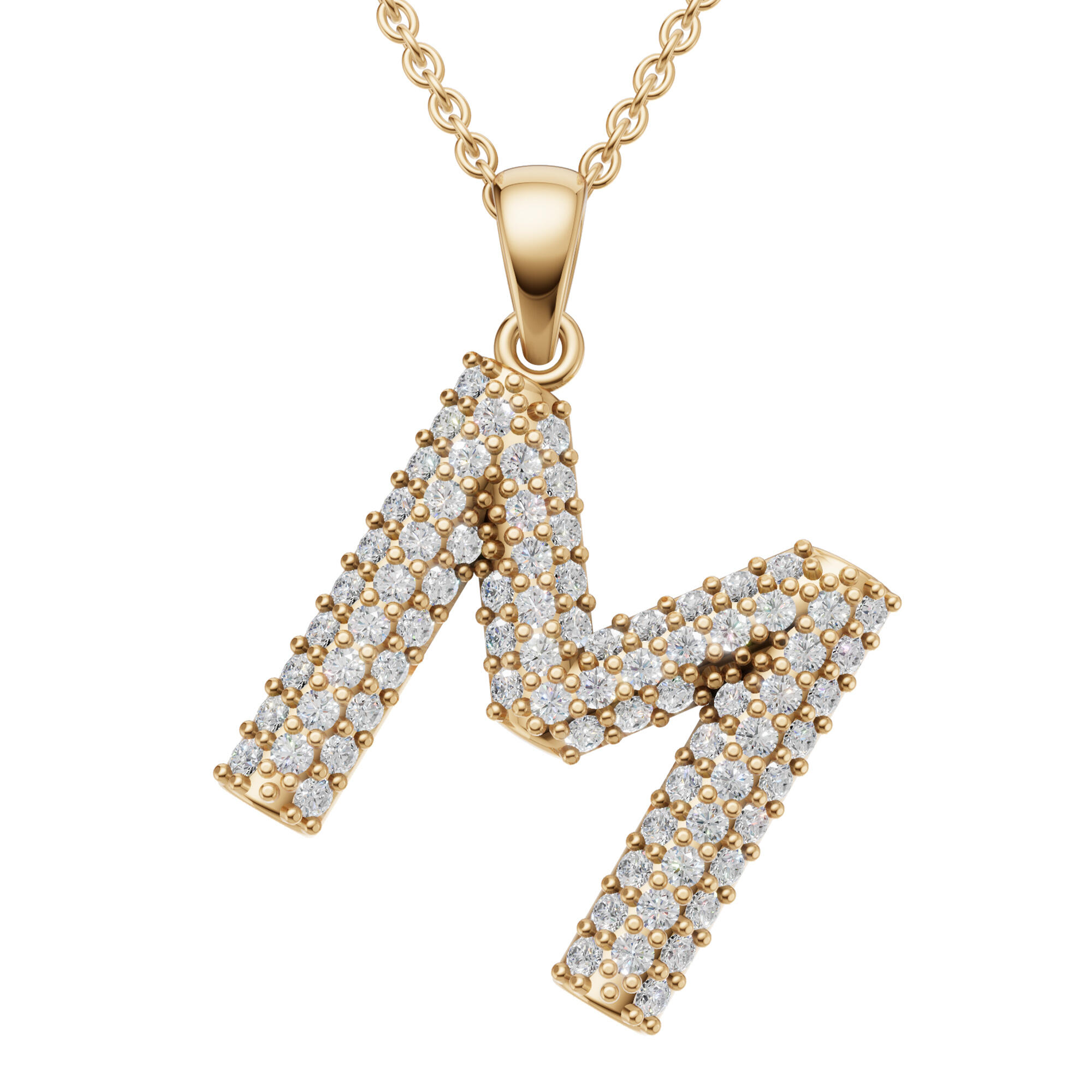 عقد - ذهبي ابيض - M image 2