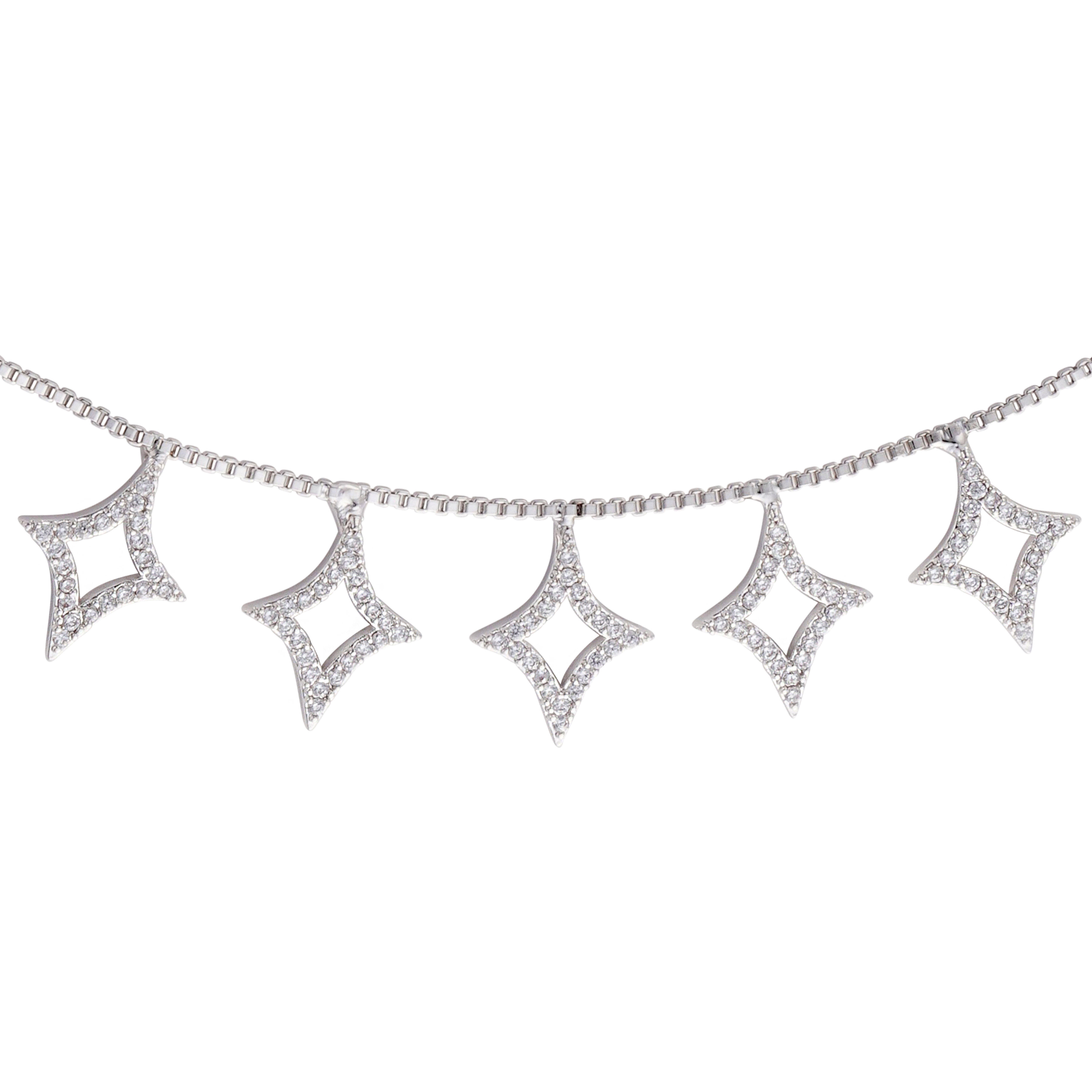 عقد تشوكر - فضي ابيض - 0 image 1