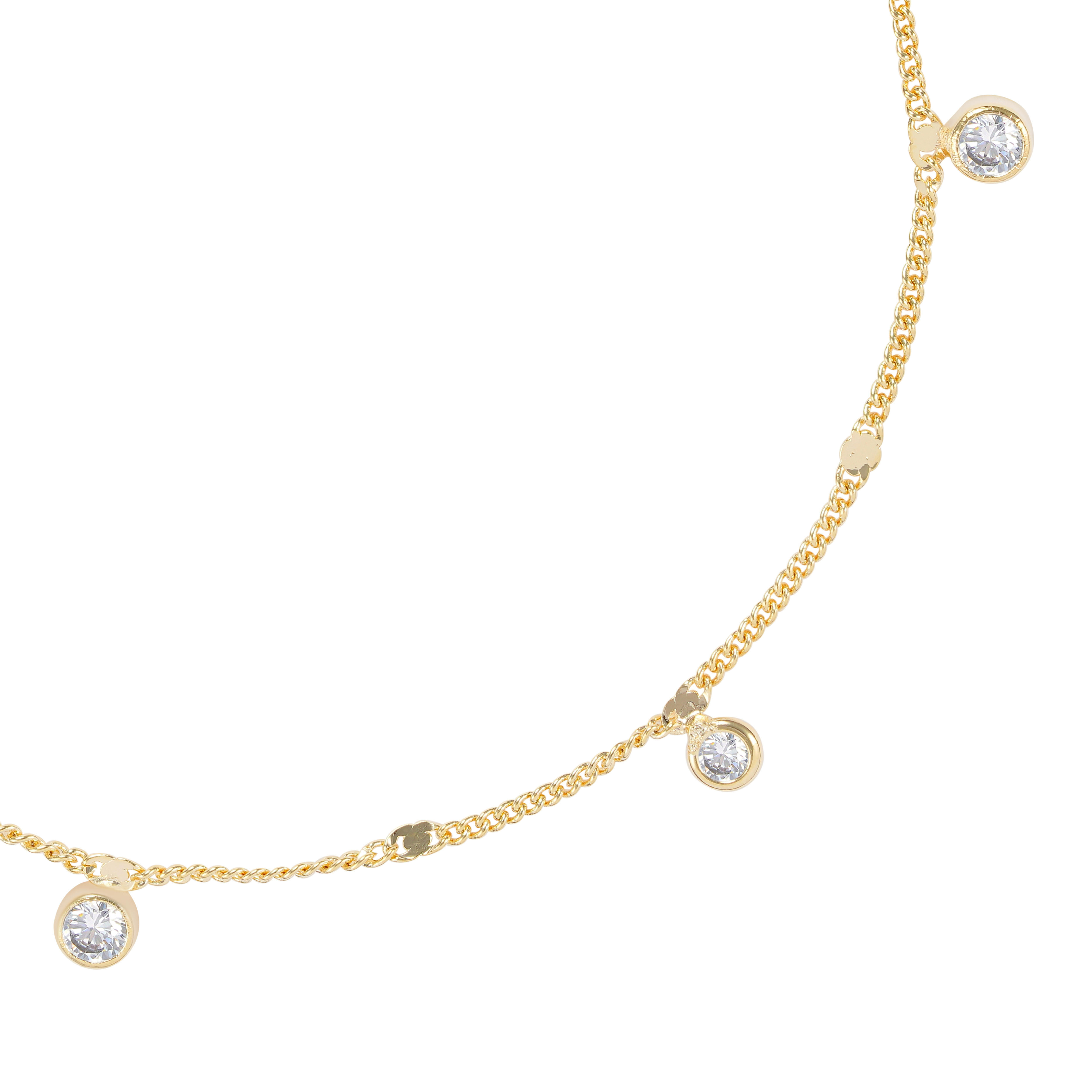 Gold Toned Chain Anklet   image 1