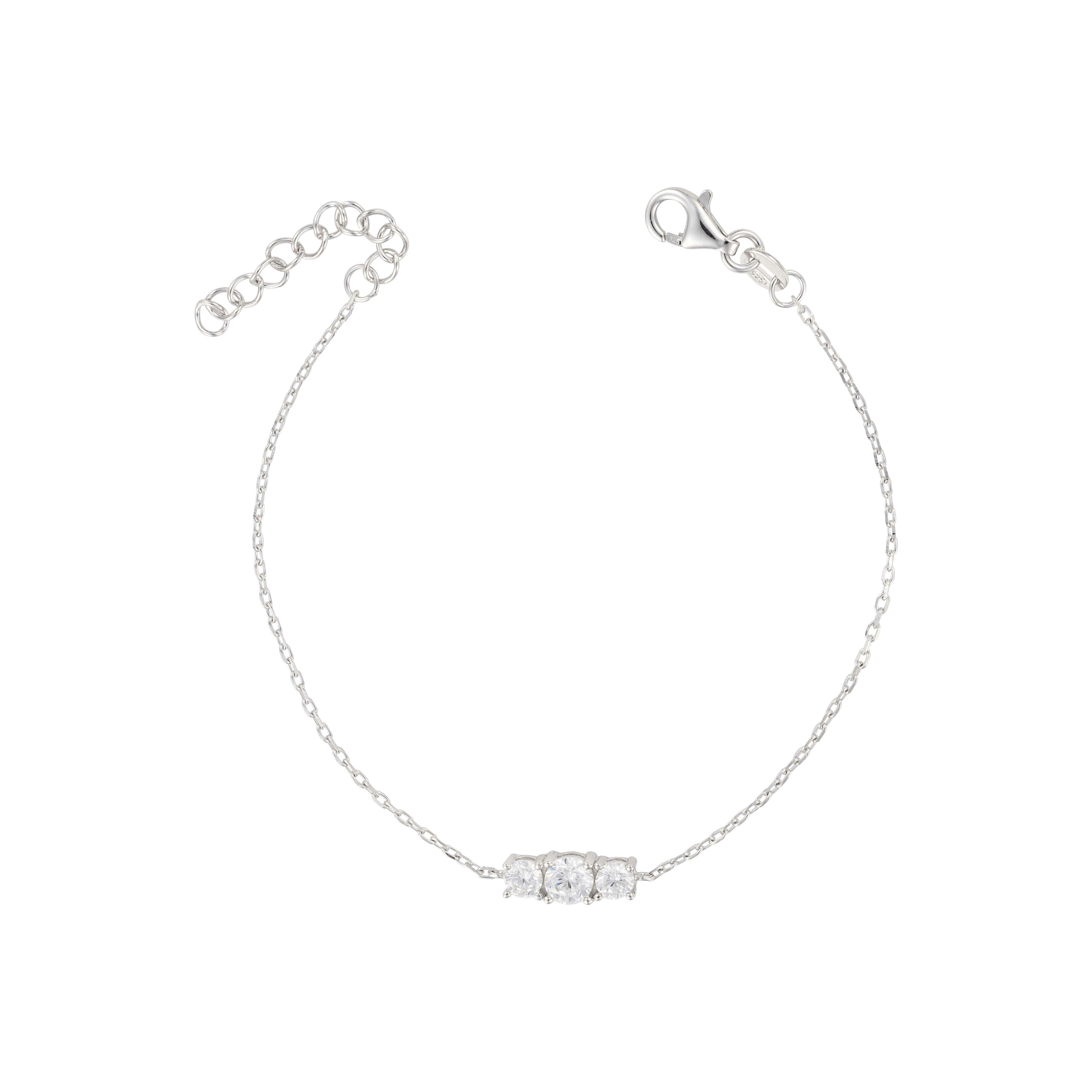 925k Silver Round Bracelet image 0