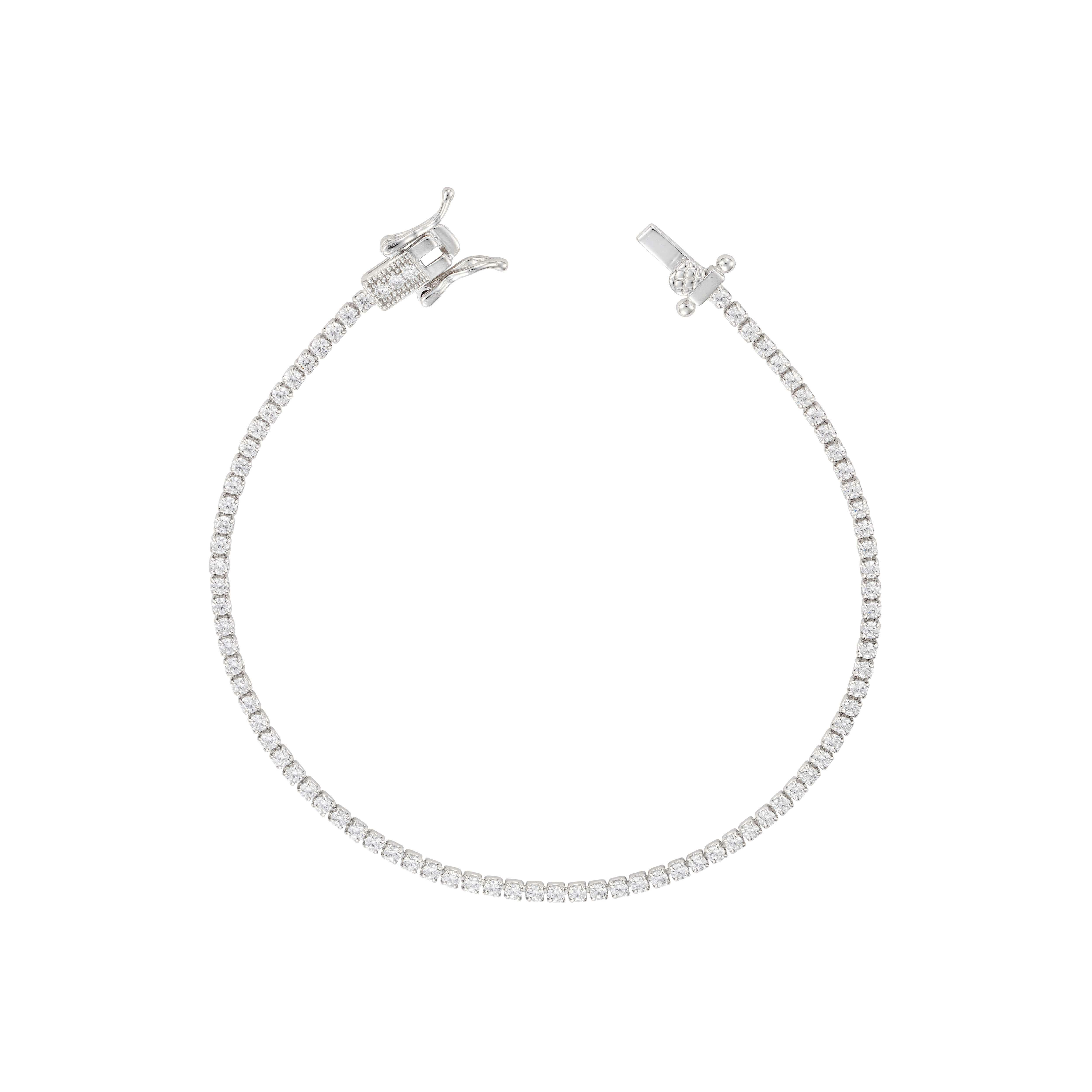 925k Silver Tennis Bracelet image 0