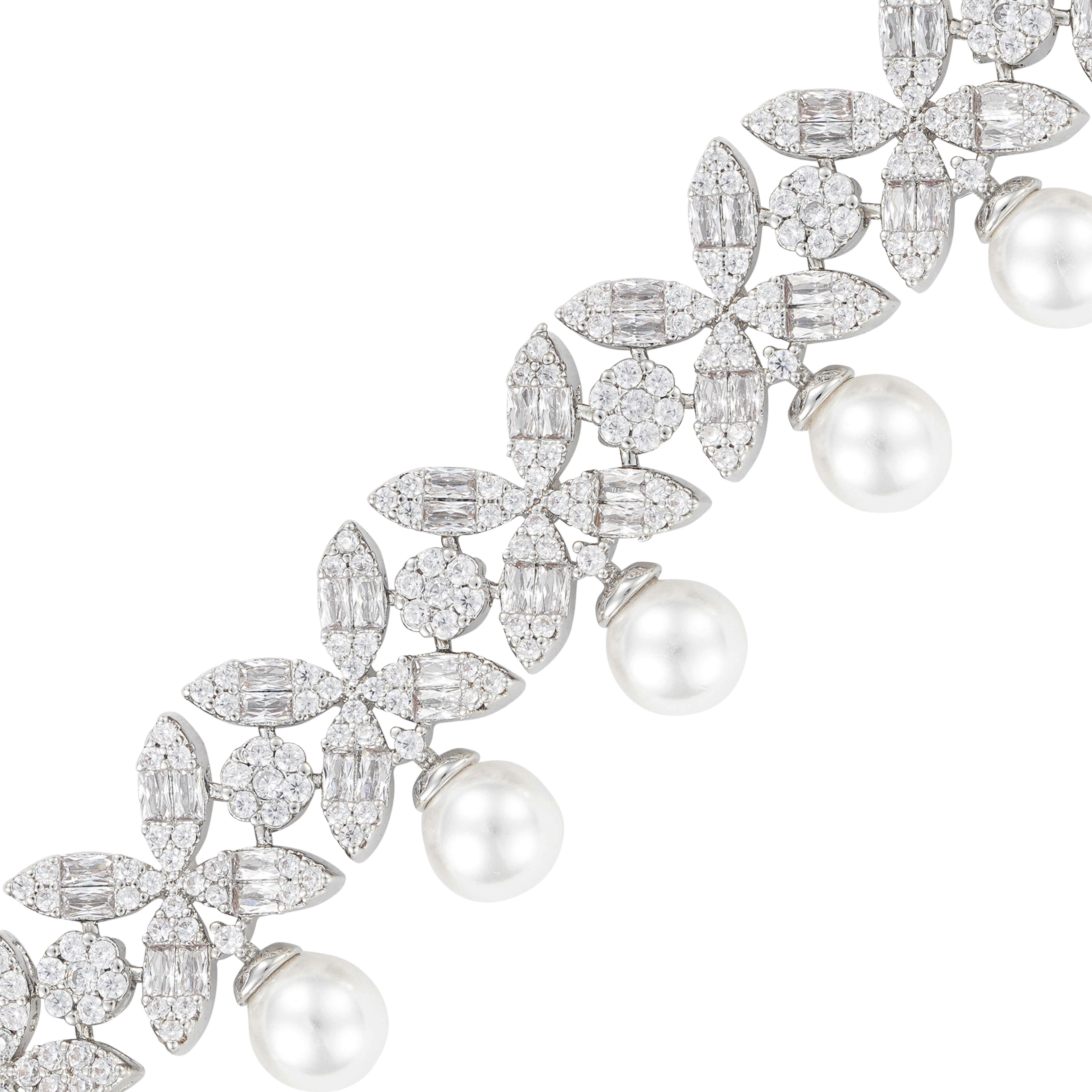 925K Silver Pearl Bracelet  image 1