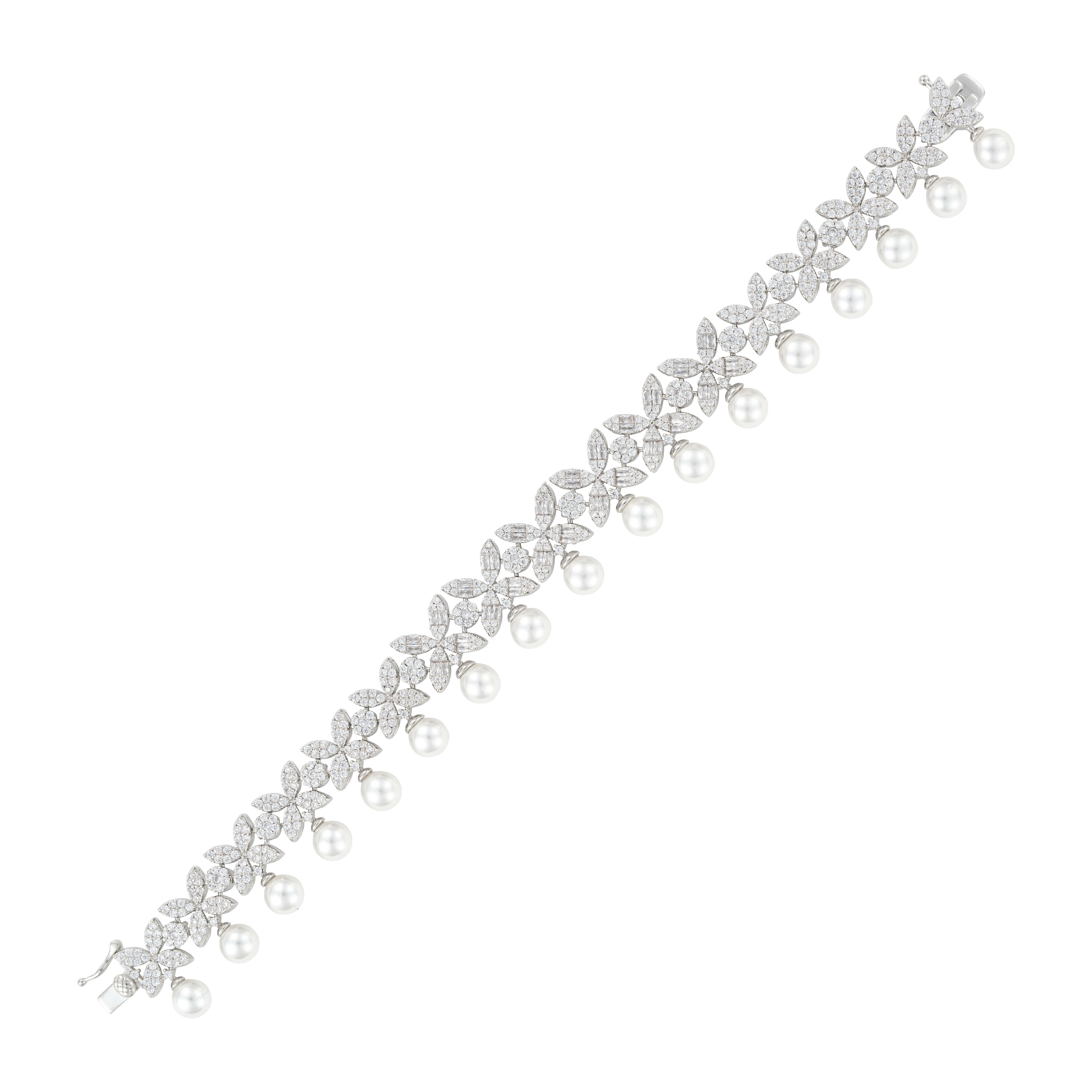 925K Silver Pearl Bracelet  image 0