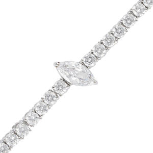 925K Silver Marquise Bracelet image 1