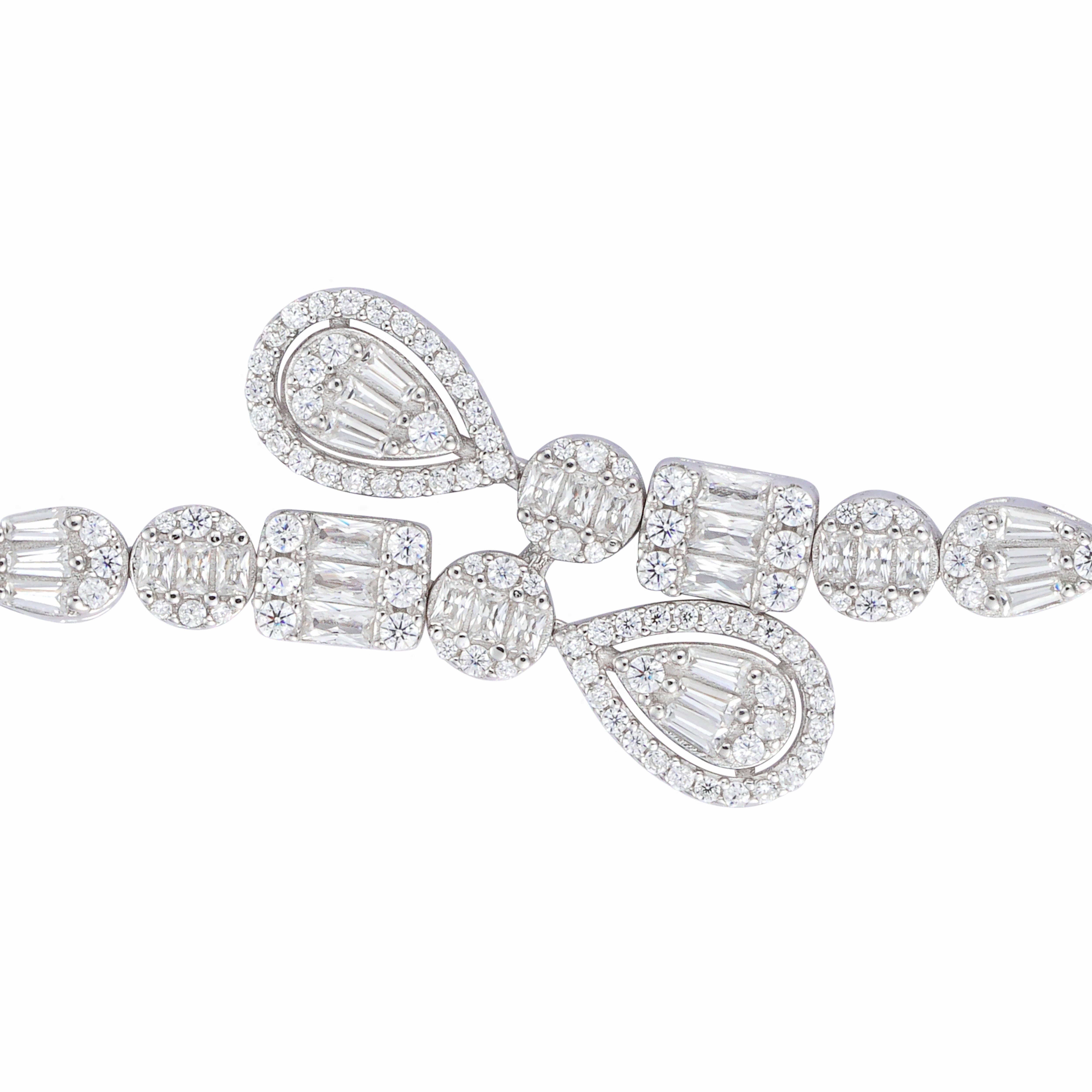 925K Silver Pear Bracelet  image 1