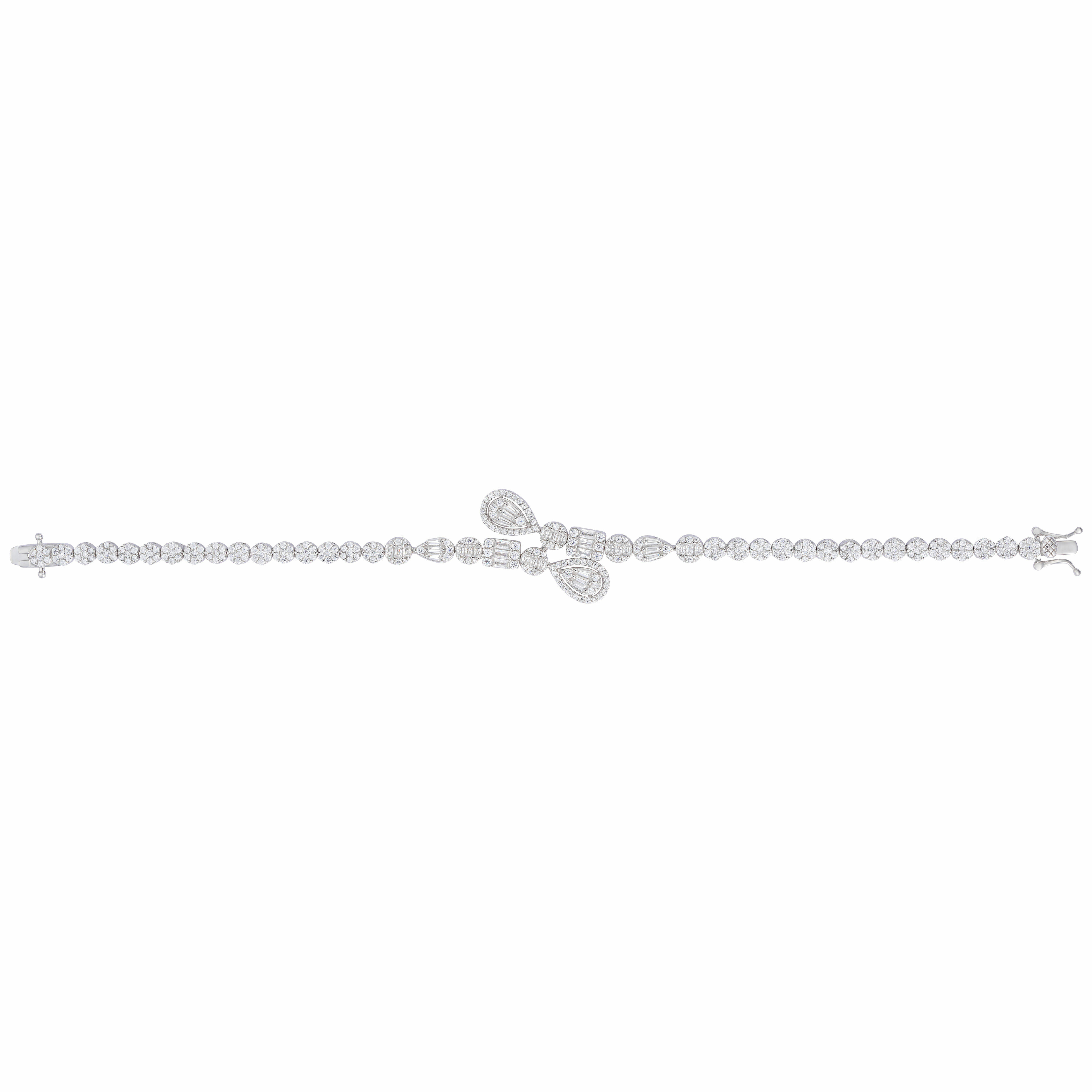 925K Silver Pear Bracelet  image 0
