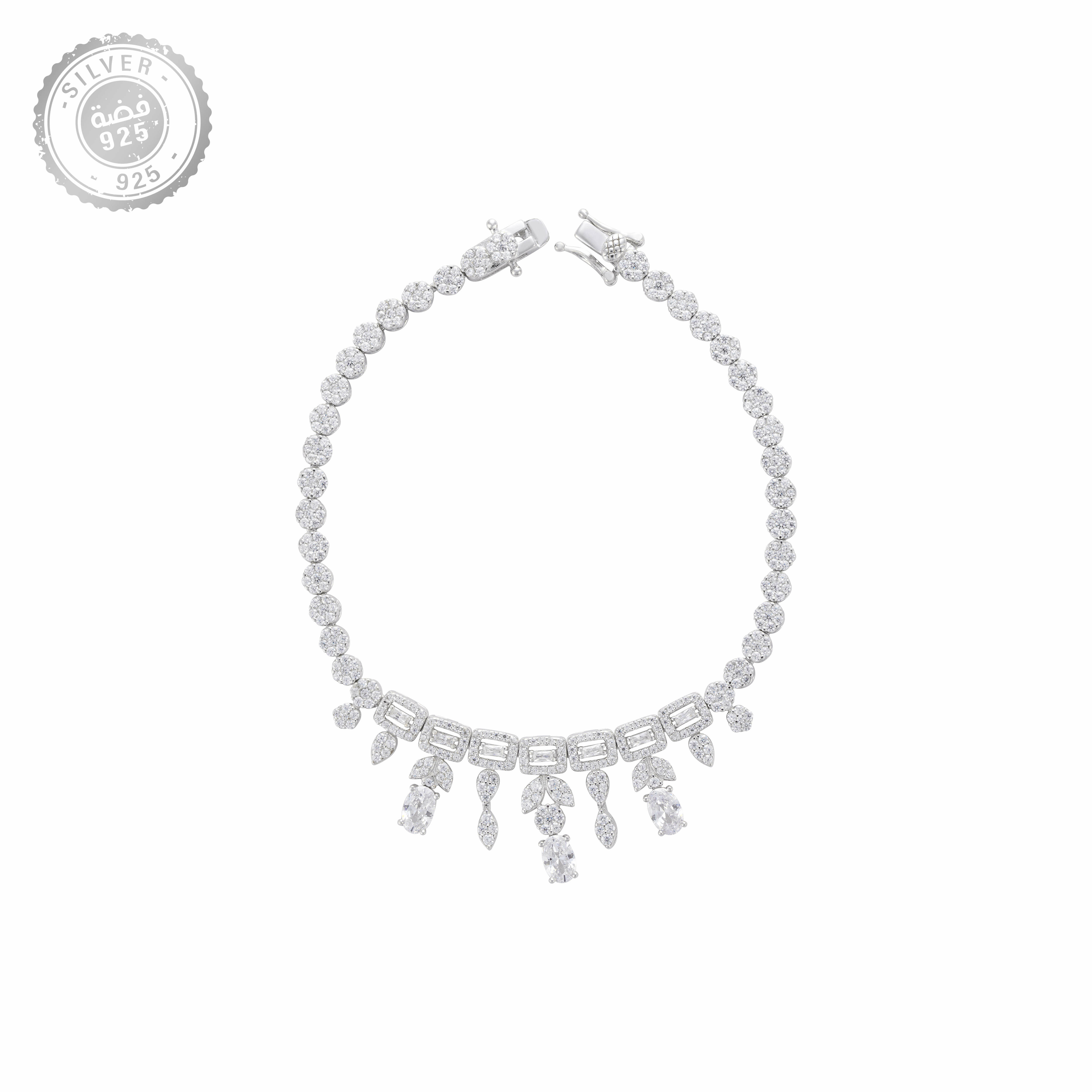 925K Silver Flora Bracelet image 0