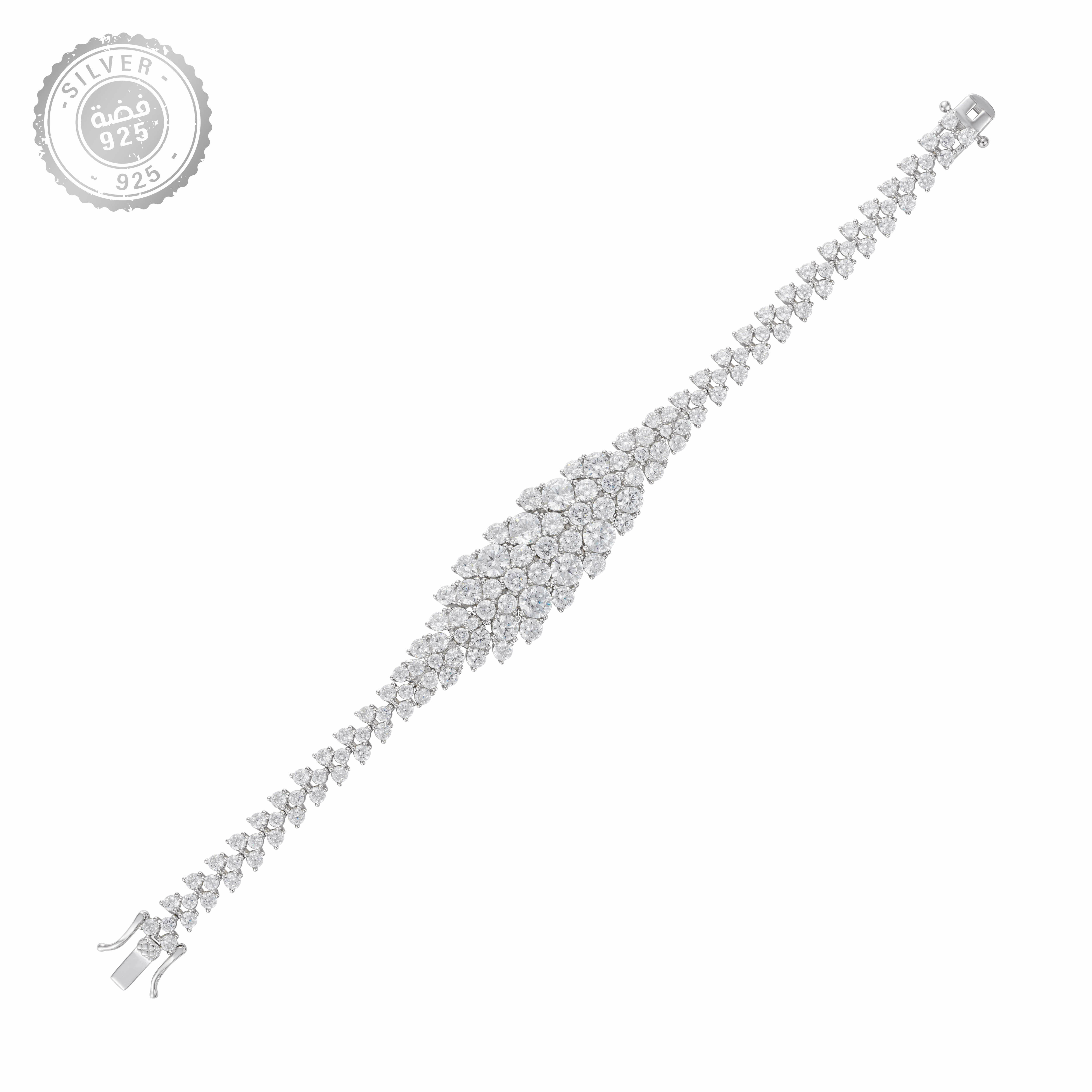 925K Silver Round Bracelet image 0
