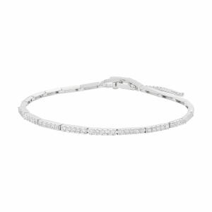Silver Toned Tennis Bracelet image 0