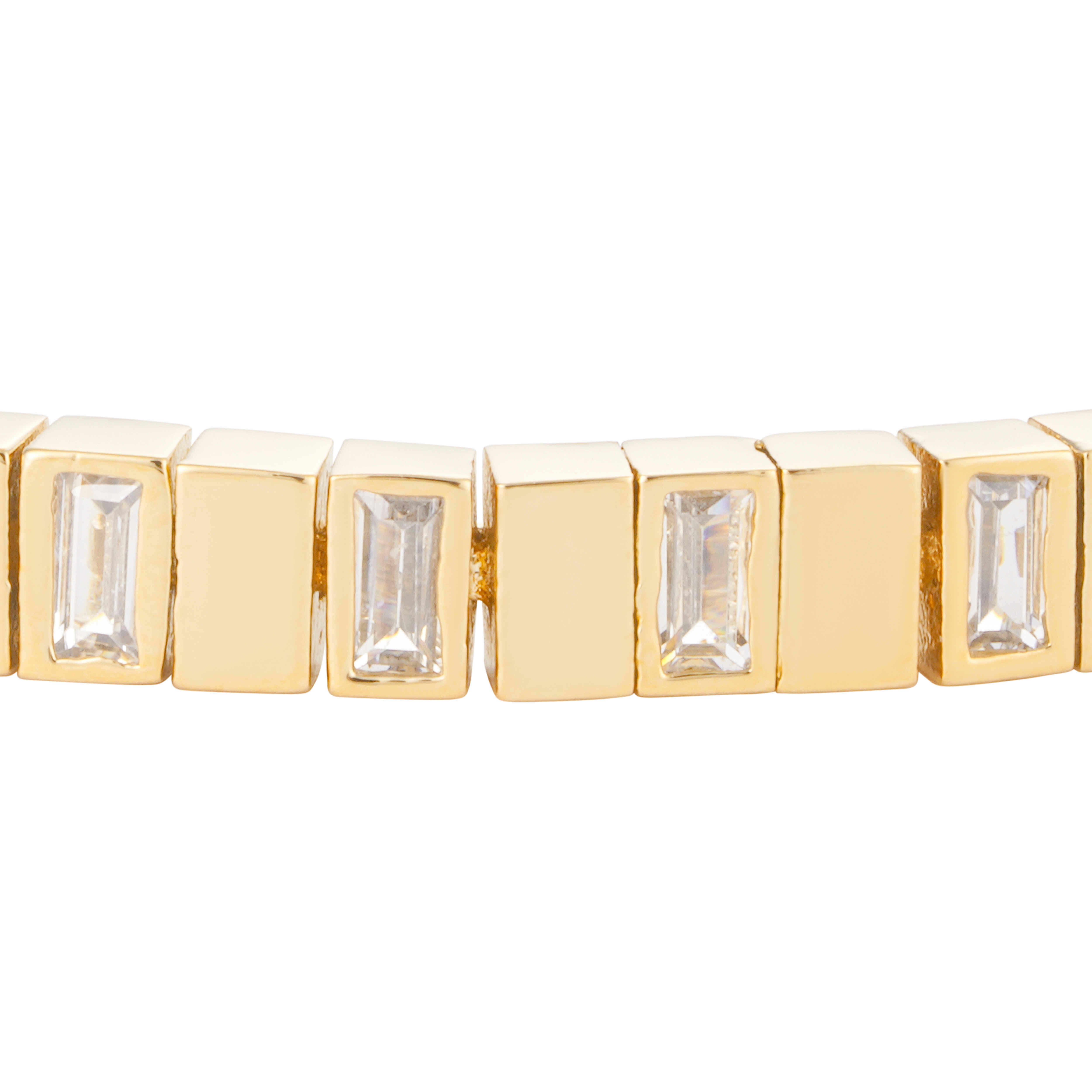 Gold Toned Tennis Bracelet image 1