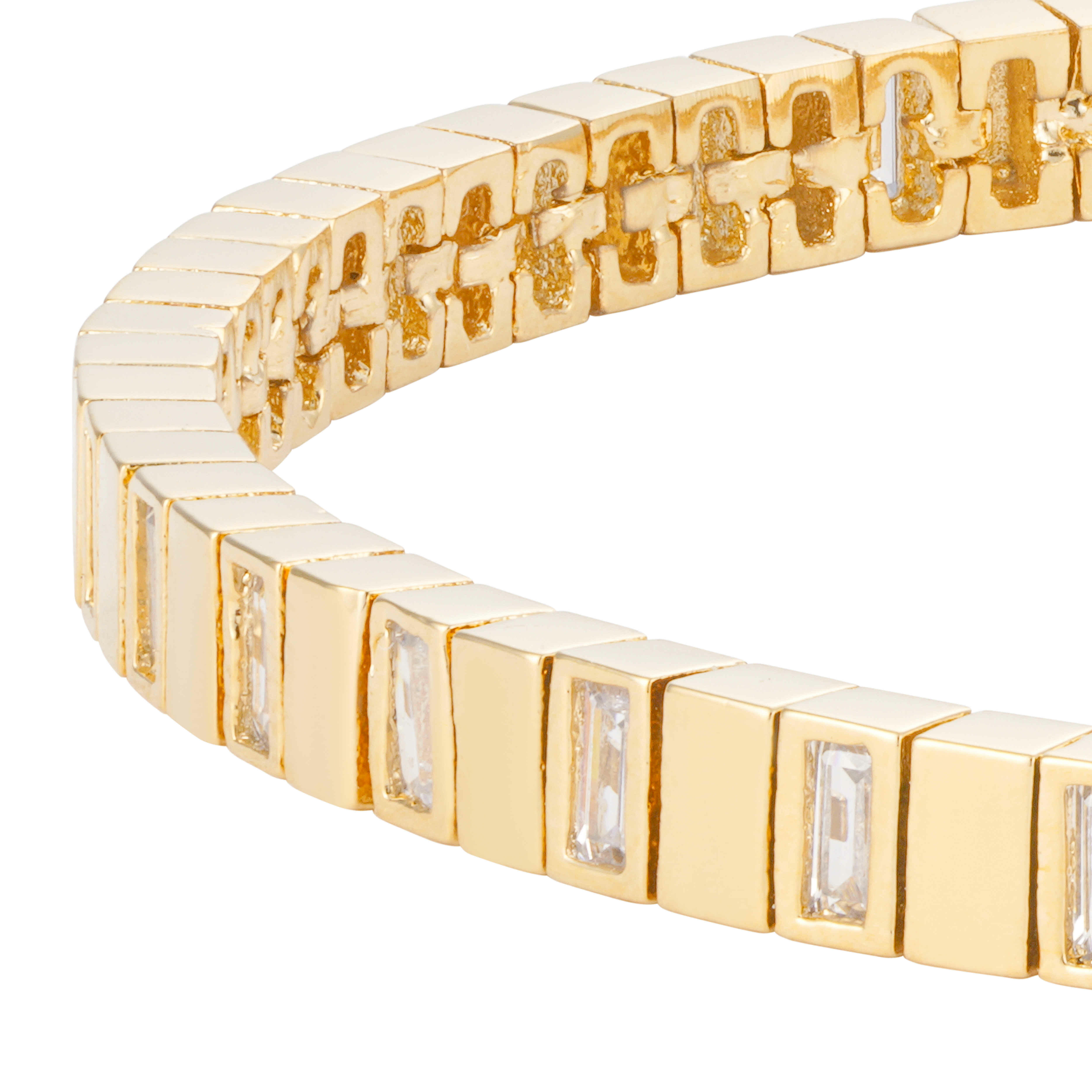 Gold Toned Tennis Bracelet image 2