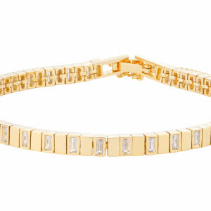 Gold Toned Tennis Bracelet image 0