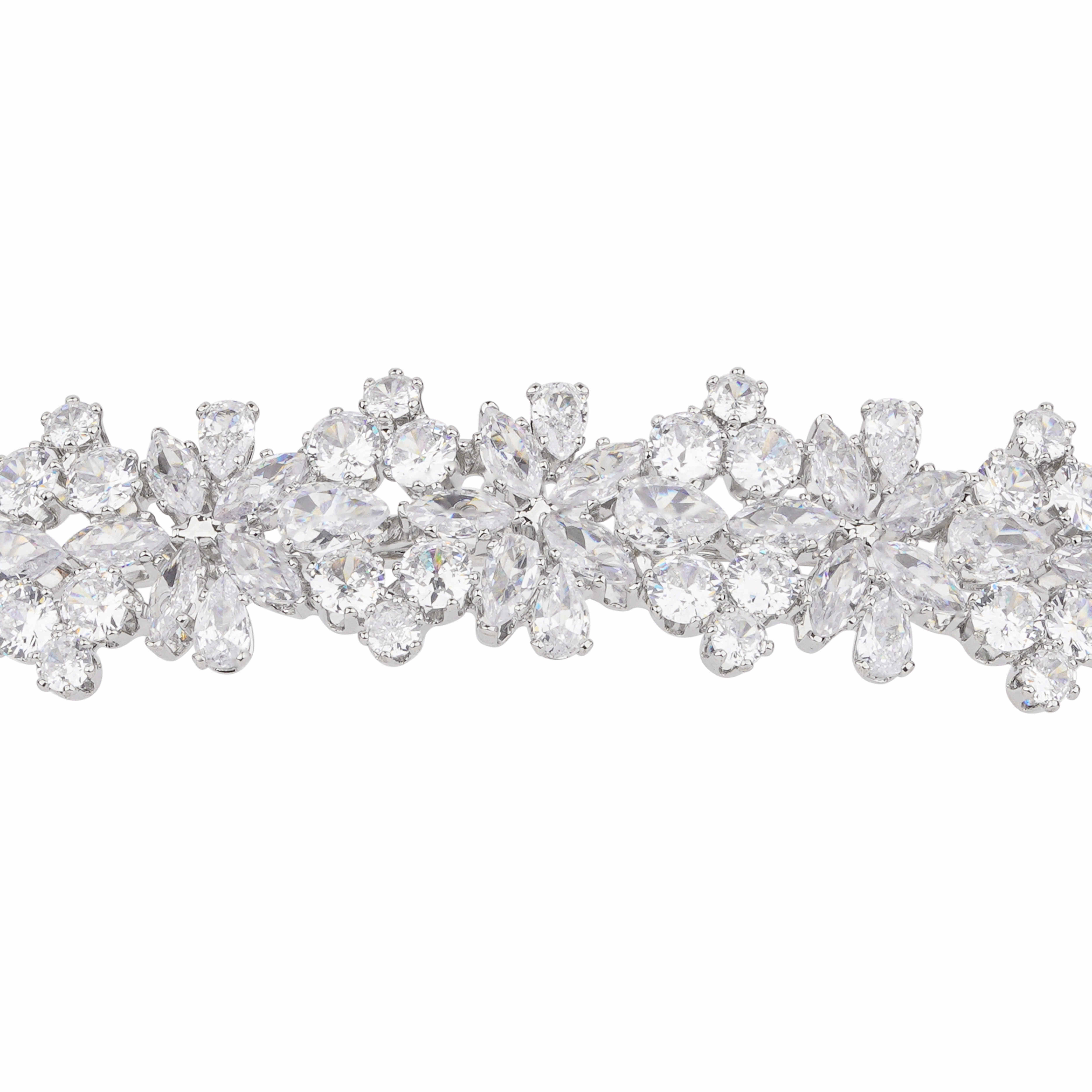 Silver Toned Flora Headpiece image 1