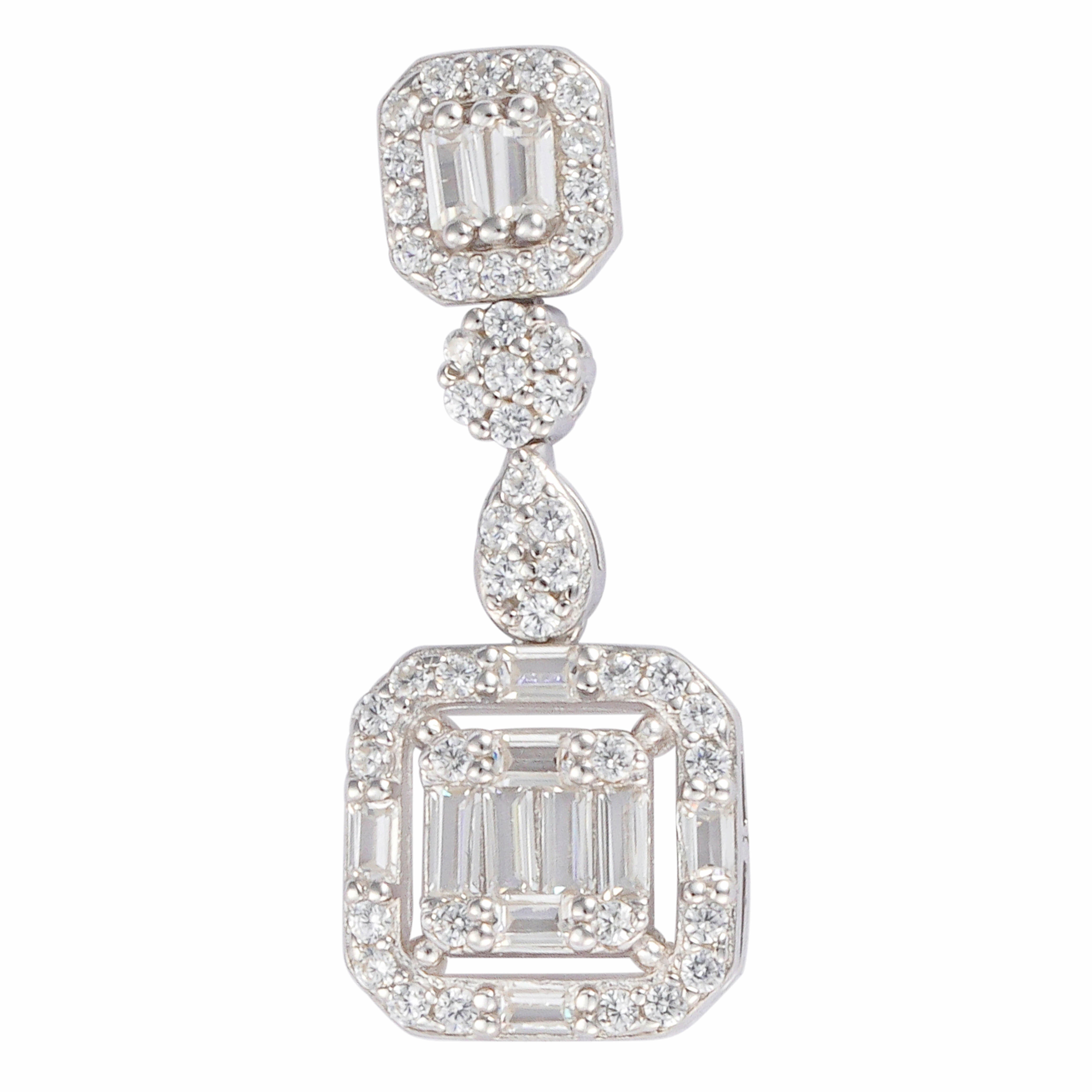 925K Silver Radiant Earrings  image 1