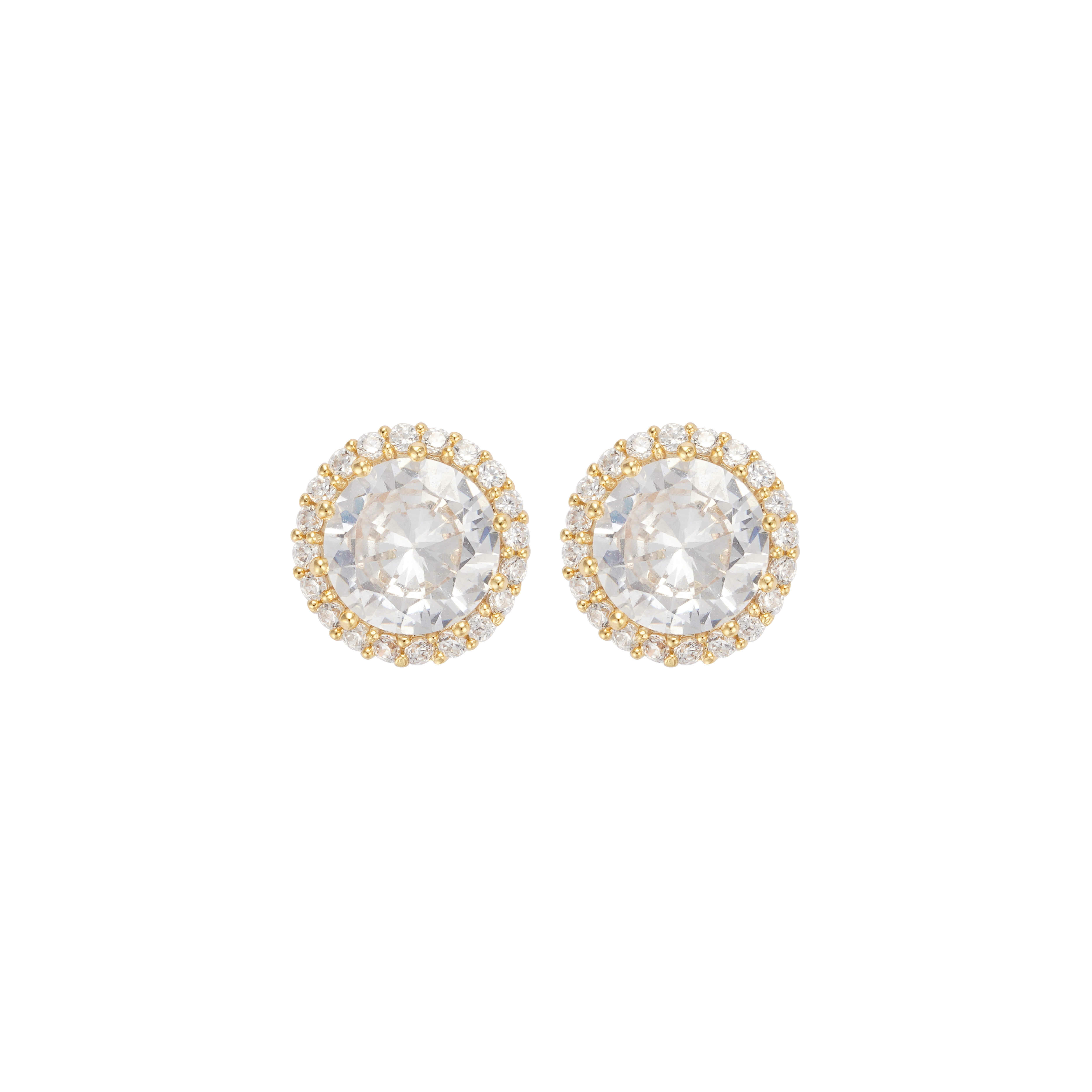 Gold Toned Sunrise Earrings image 0