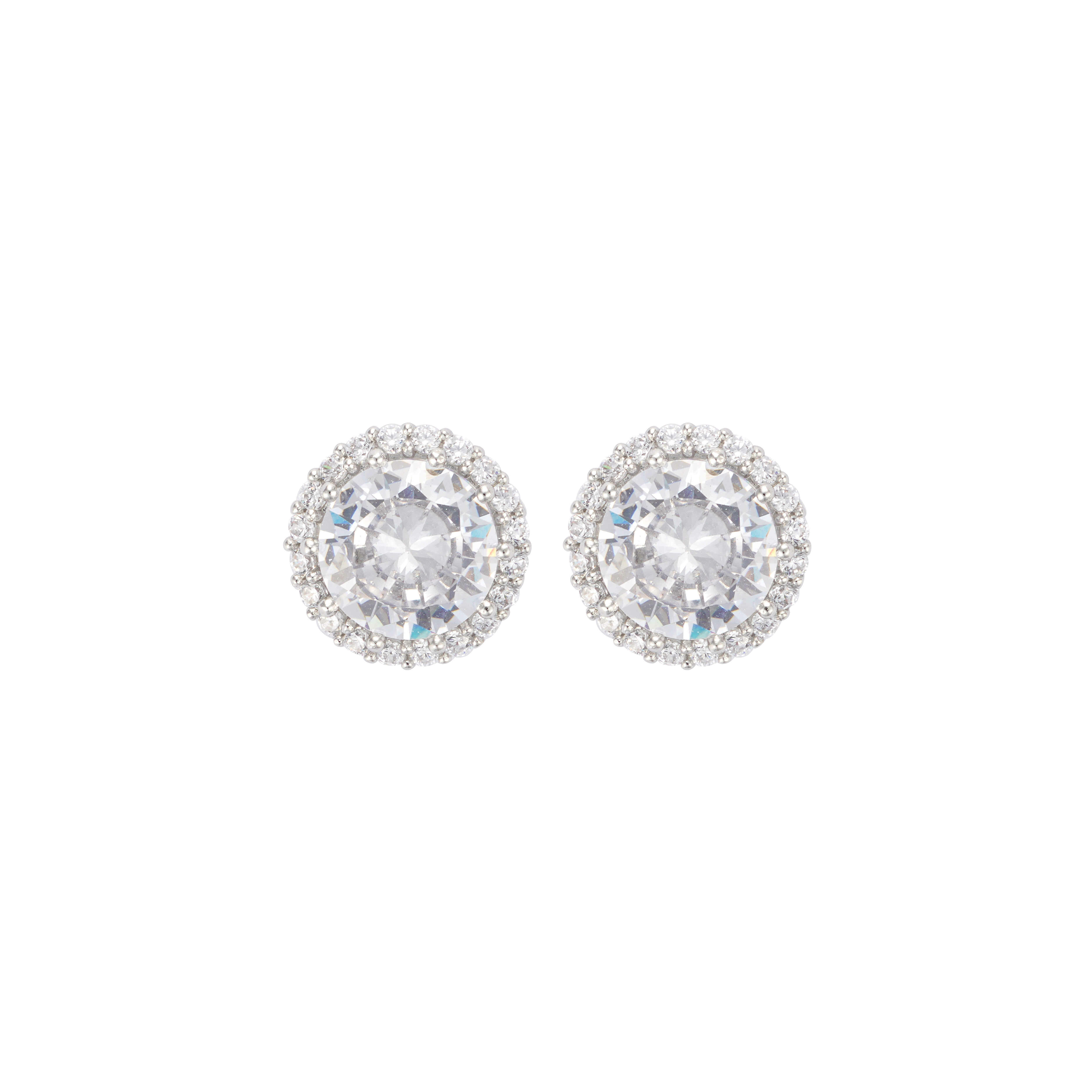 Silver Toned Sunrise Earrings image 0