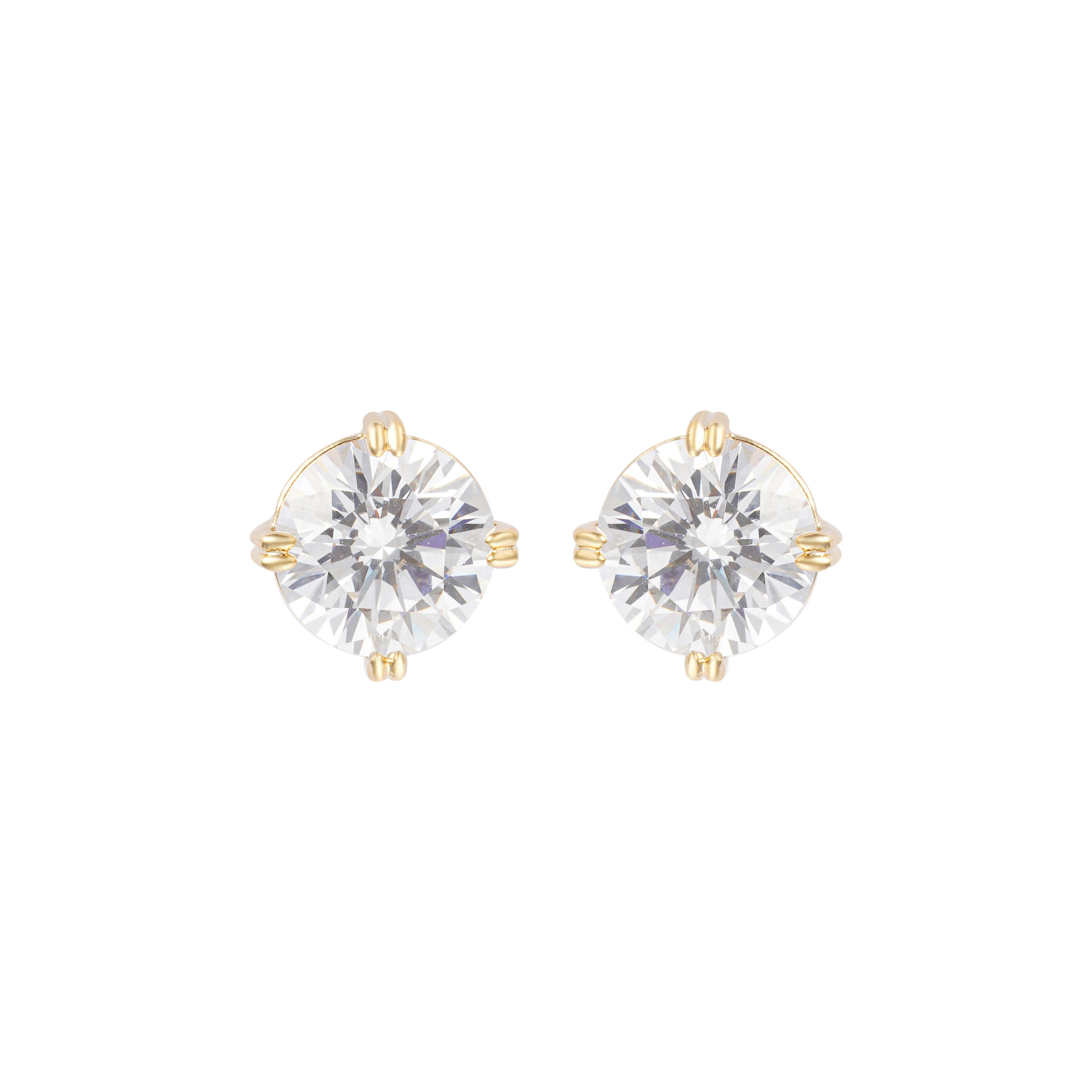 Gold Toned Sunrise Earrings image 0
