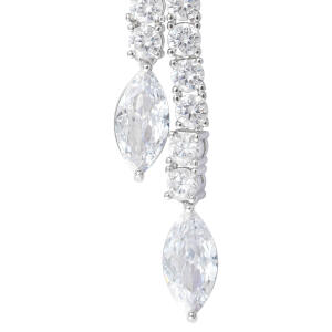 925K Silver Marquise Earrings image 1