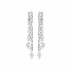 925K Silver Marquise Earrings image 0