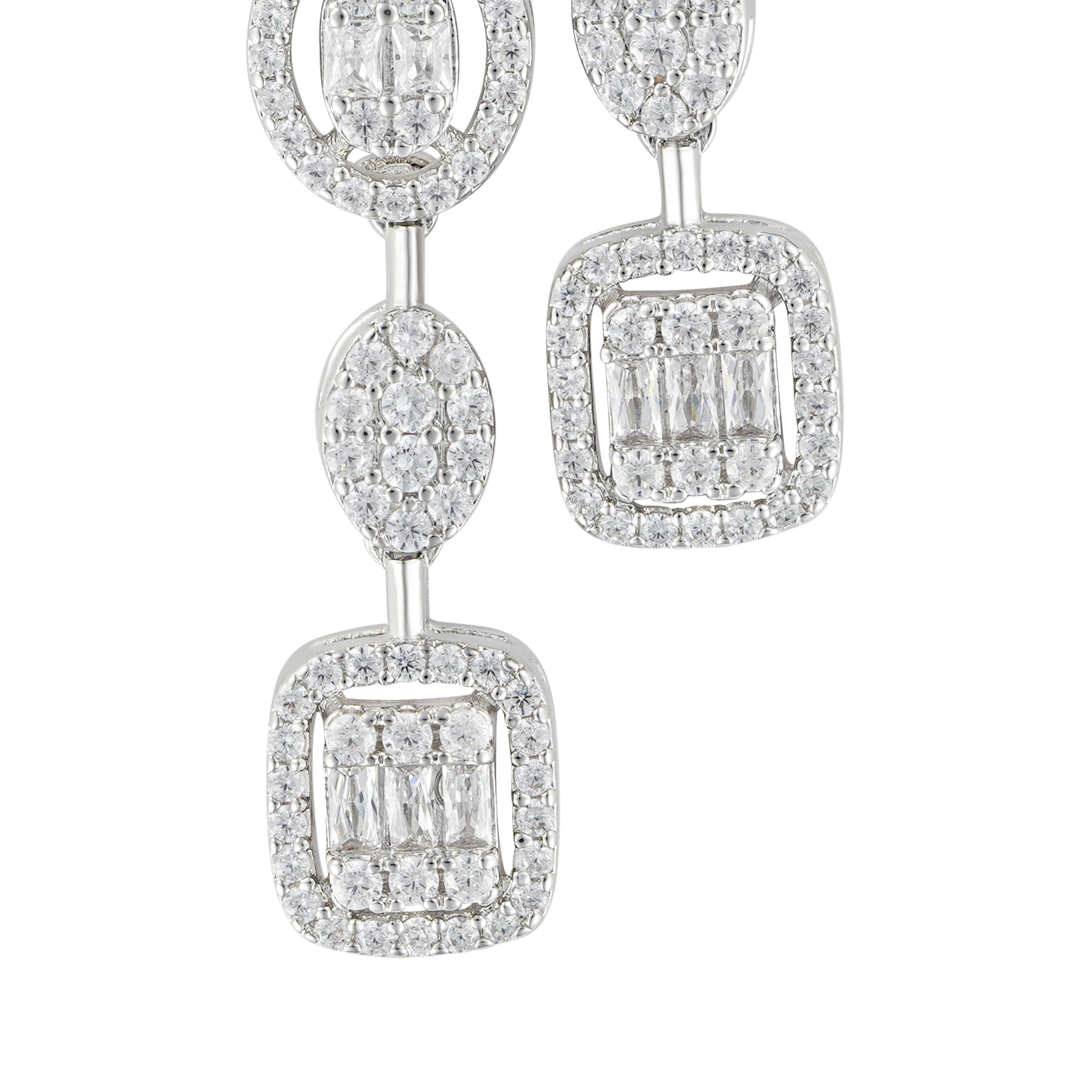 925K Silver Radiant Earrings image 2