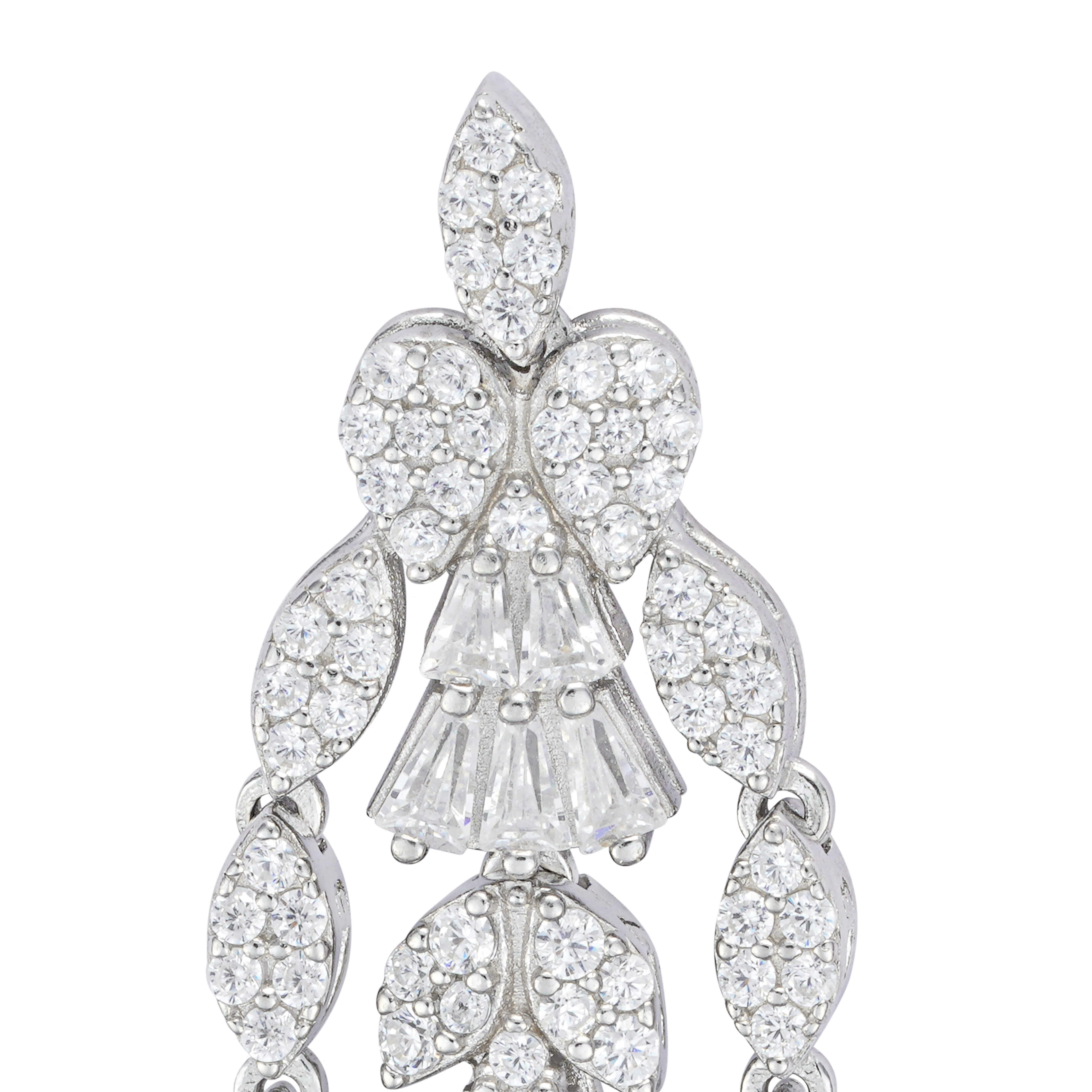 925K Silver Marquise Earrings image 1