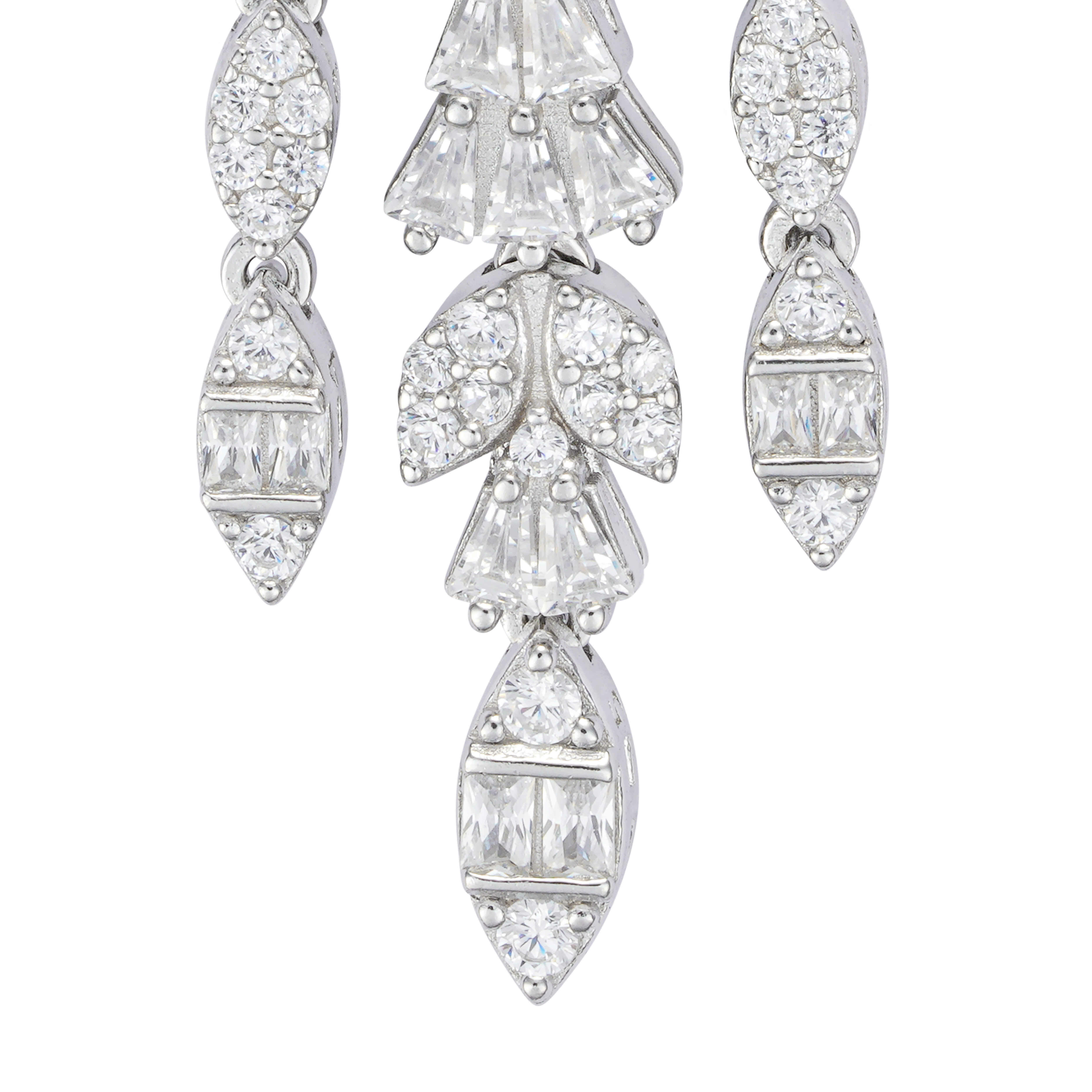 925K Silver Marquise Earrings image 2
