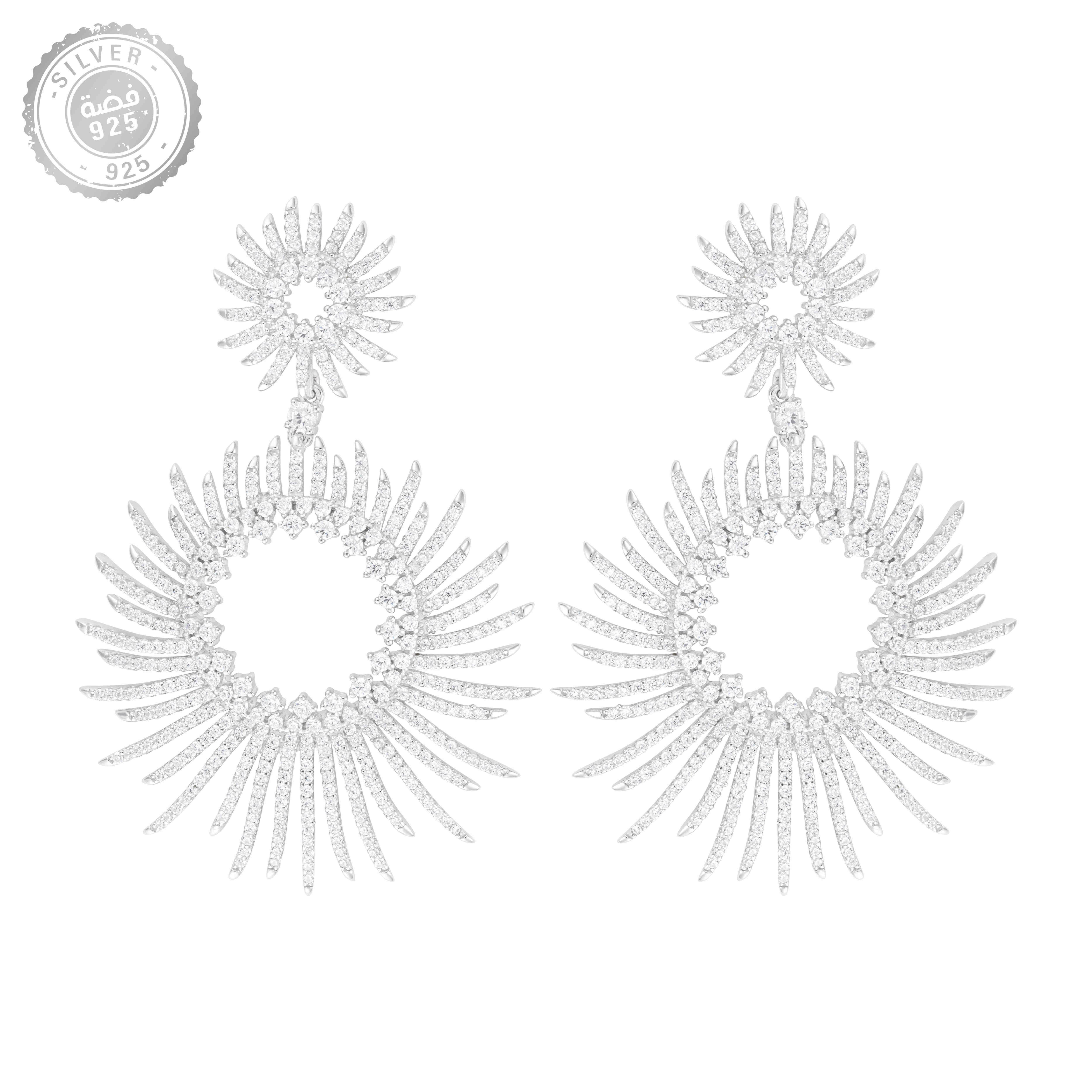 حلق - فضي ابيض - 0 image 0