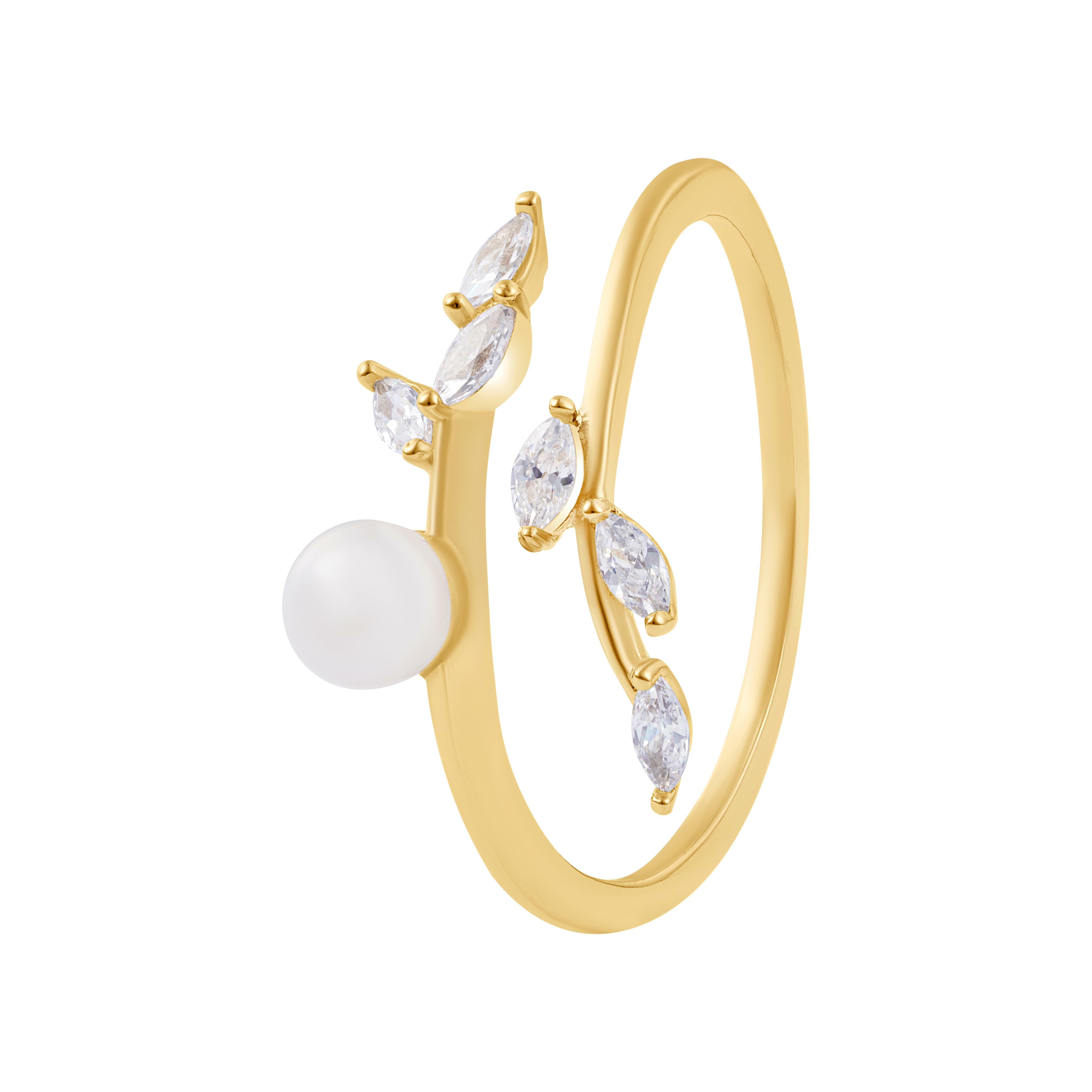 Gold plated Pearl Ring image 0