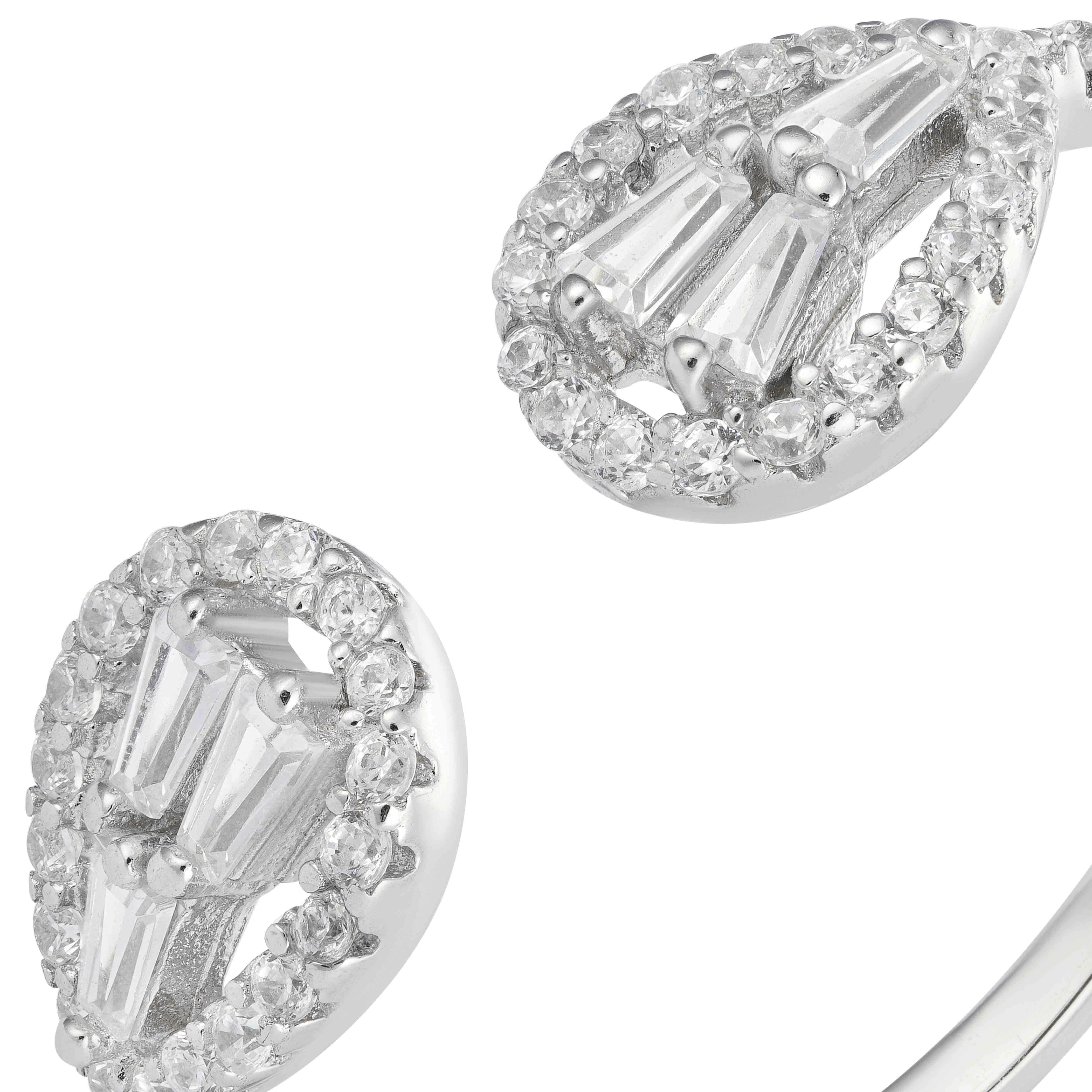 925K Silver Pear Ring  image 1