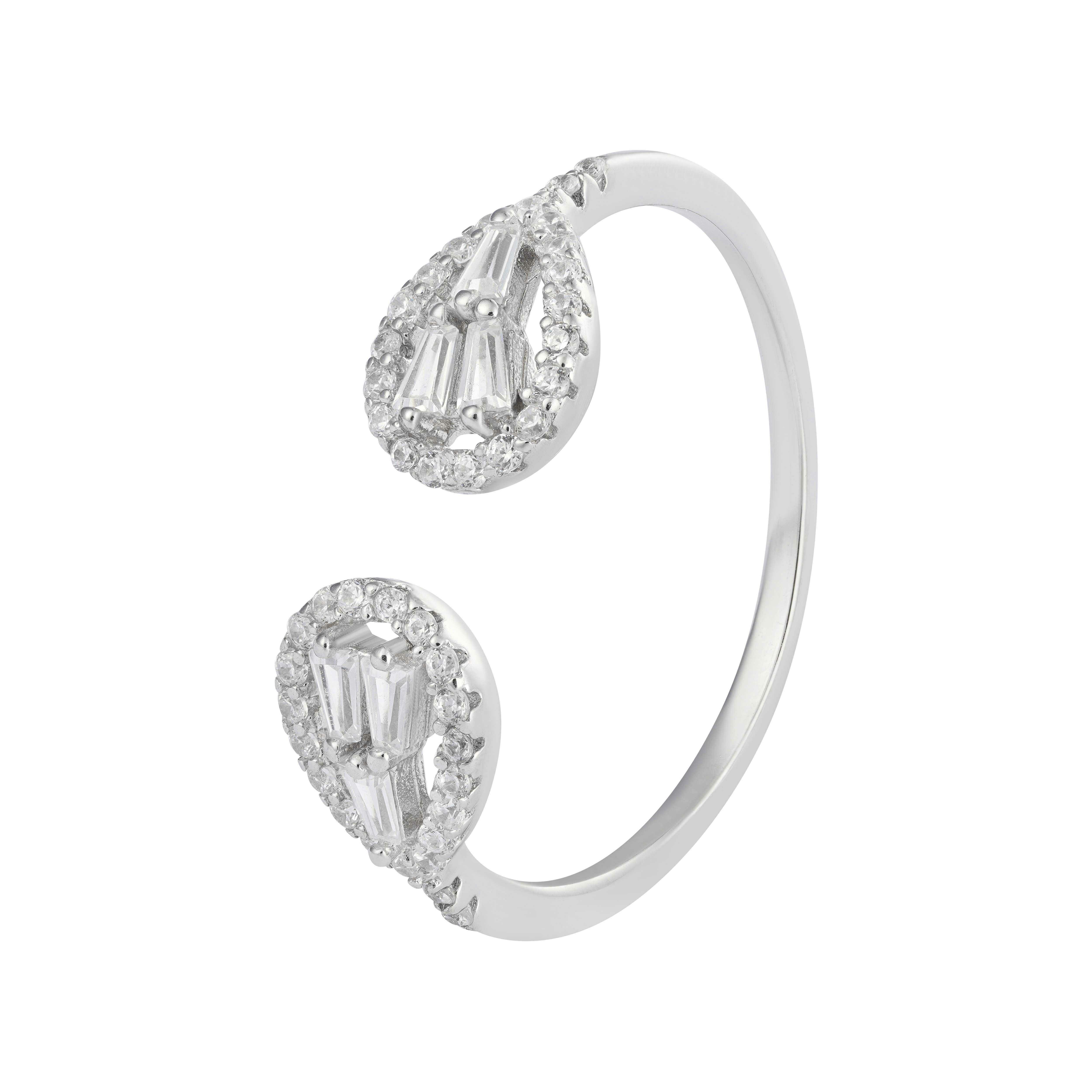 925K Silver Pear Ring  image 0