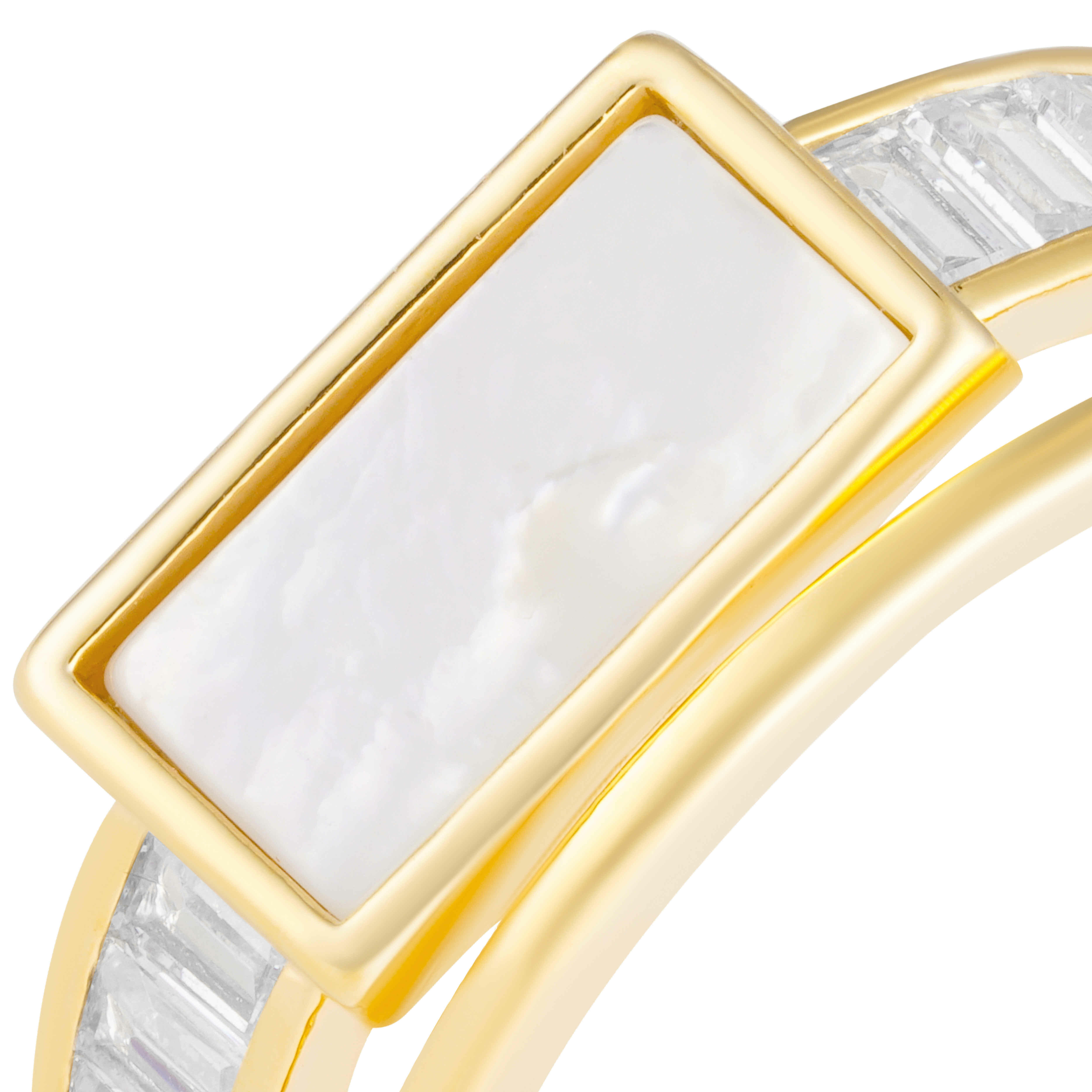 Gold Toned Shell Ring image 1