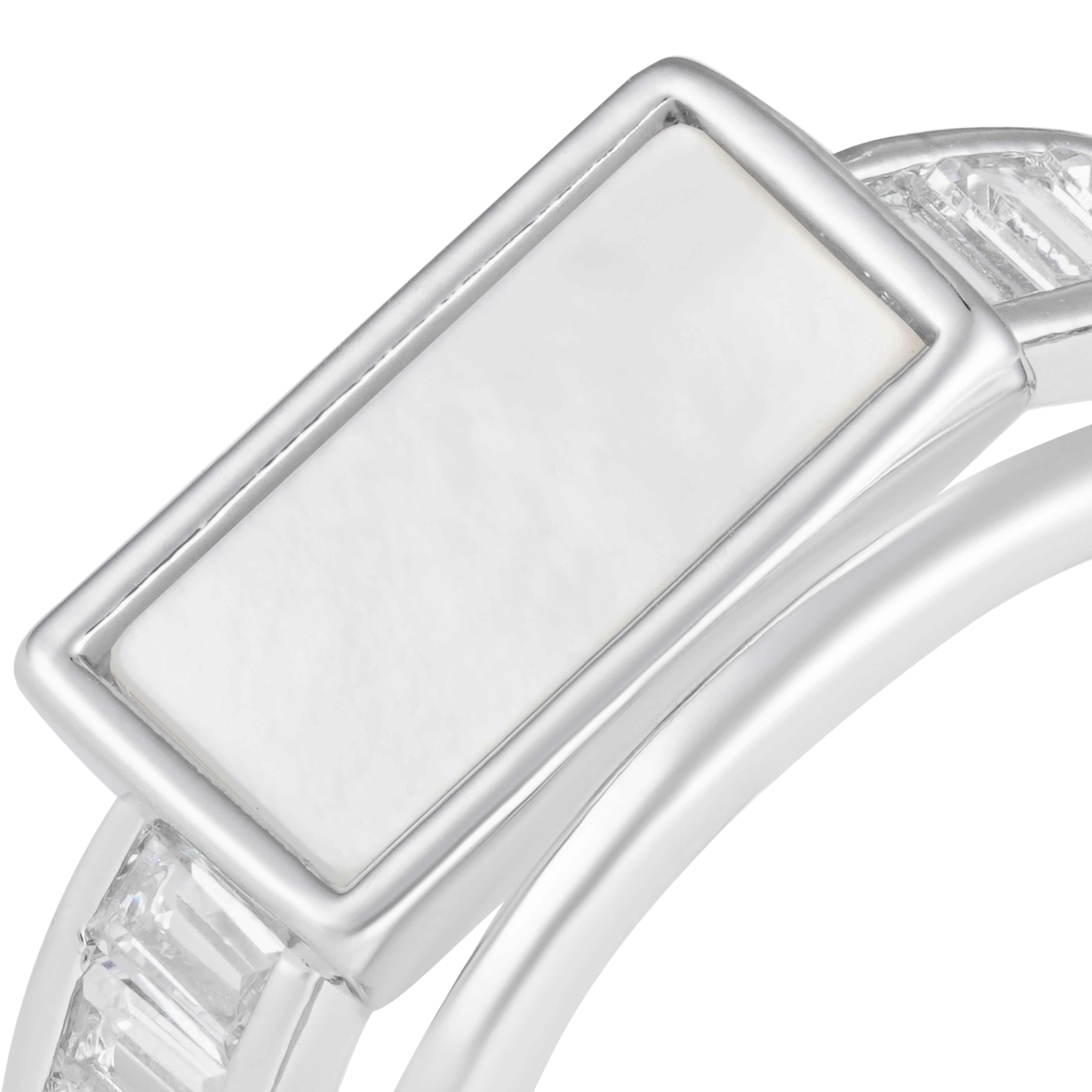 Silver Toned Shell Ring image 1