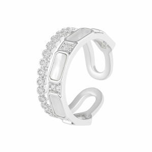 Silver Toned Shell Ring image 0