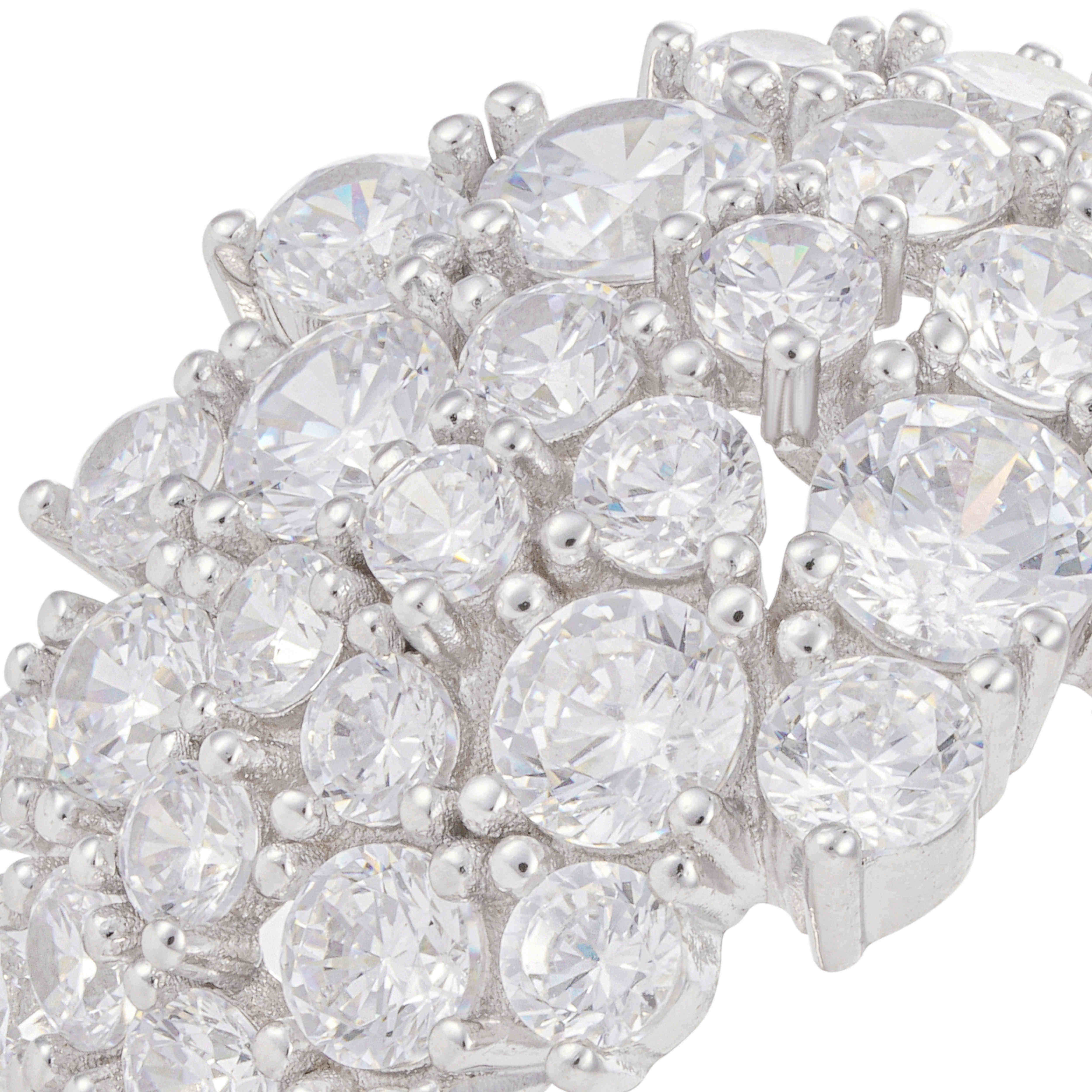 خاتم فضة بفصوص زركونية image 2