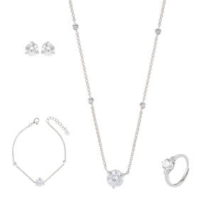925K Silver Round Accessories Set image 4