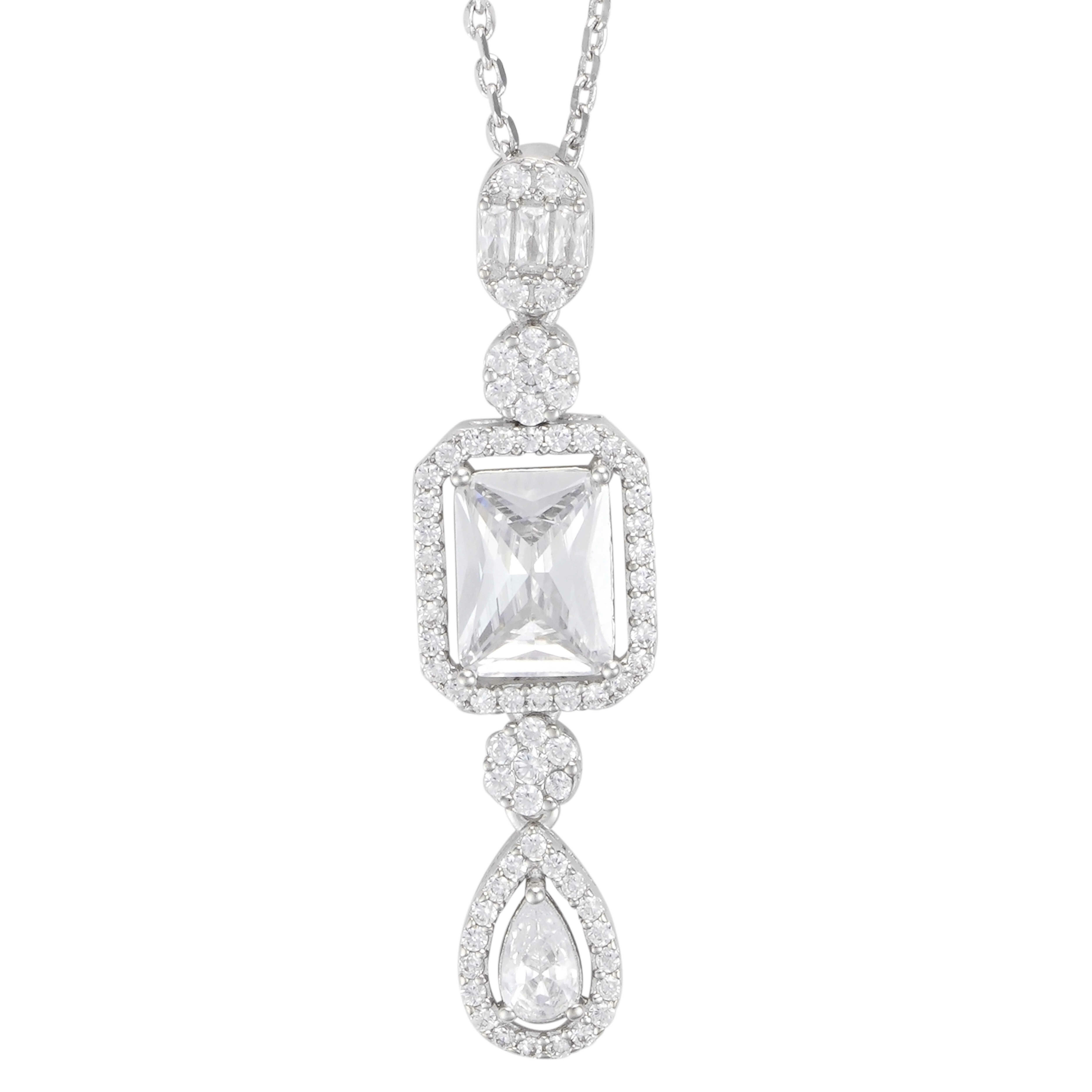 طقم فضة قلادة سلسلة image 1