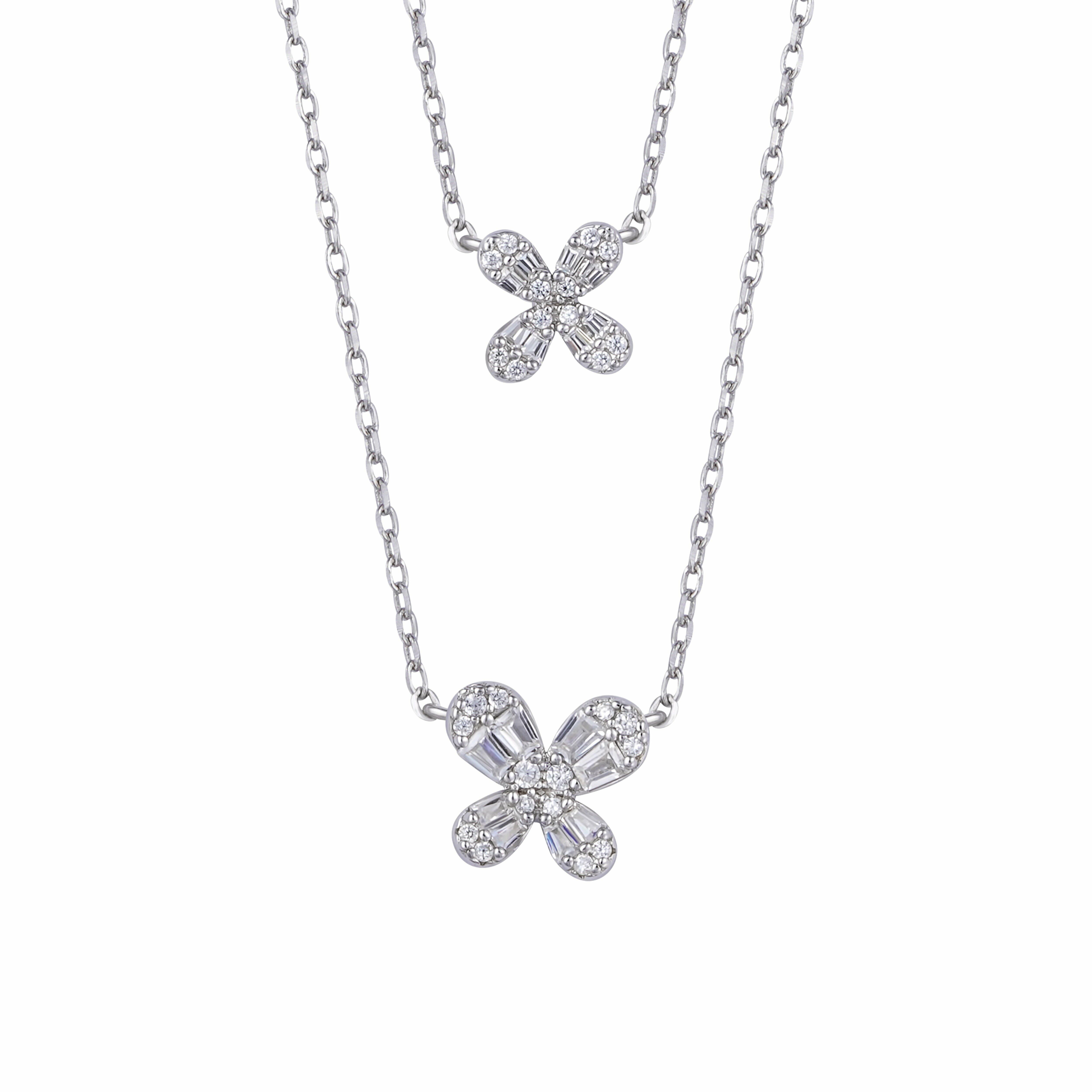 butterfly 925K Silver Necklace image 2