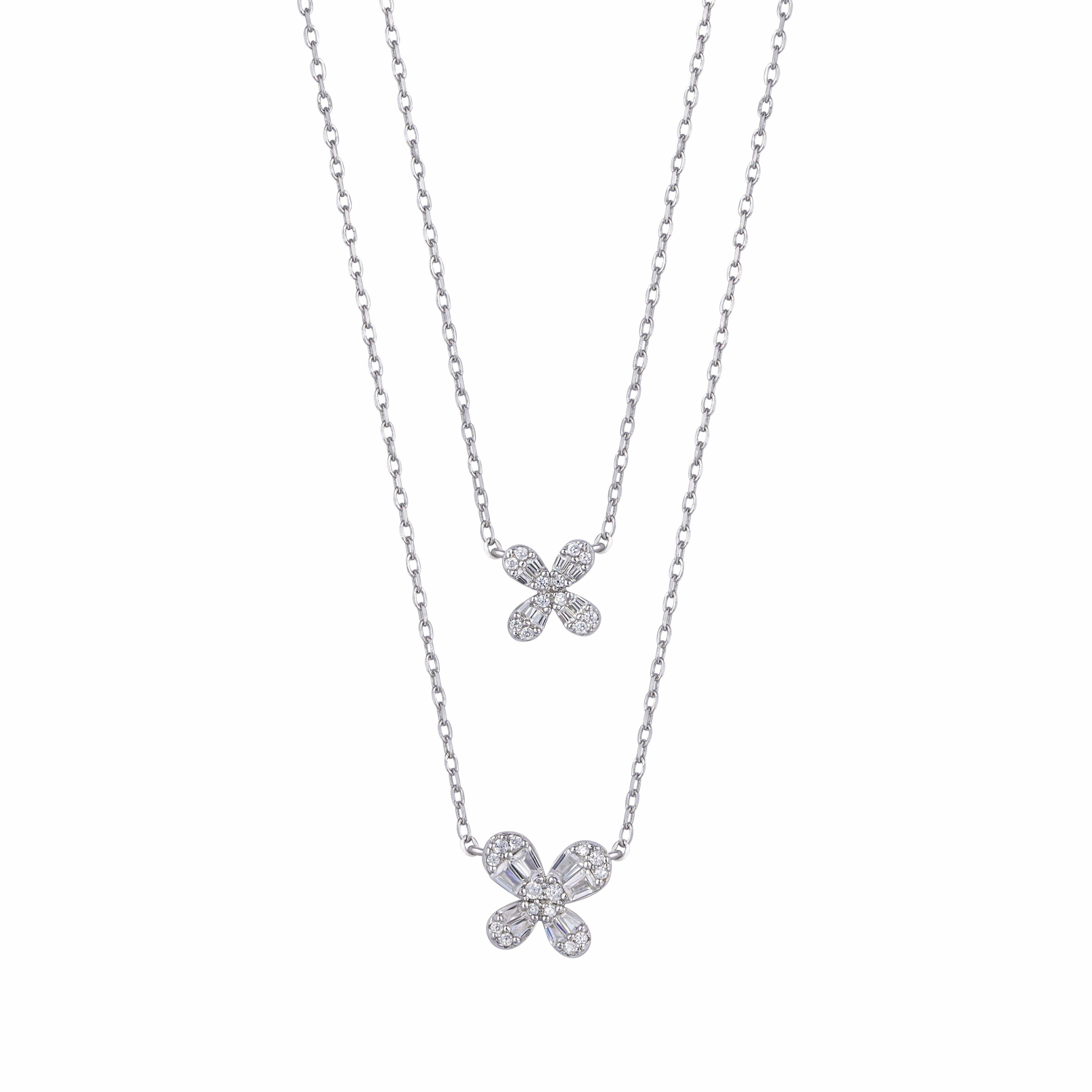 butterfly 925K Silver Necklace image 1