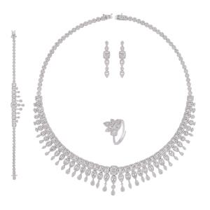 طقم قلادة بيضوي image 1