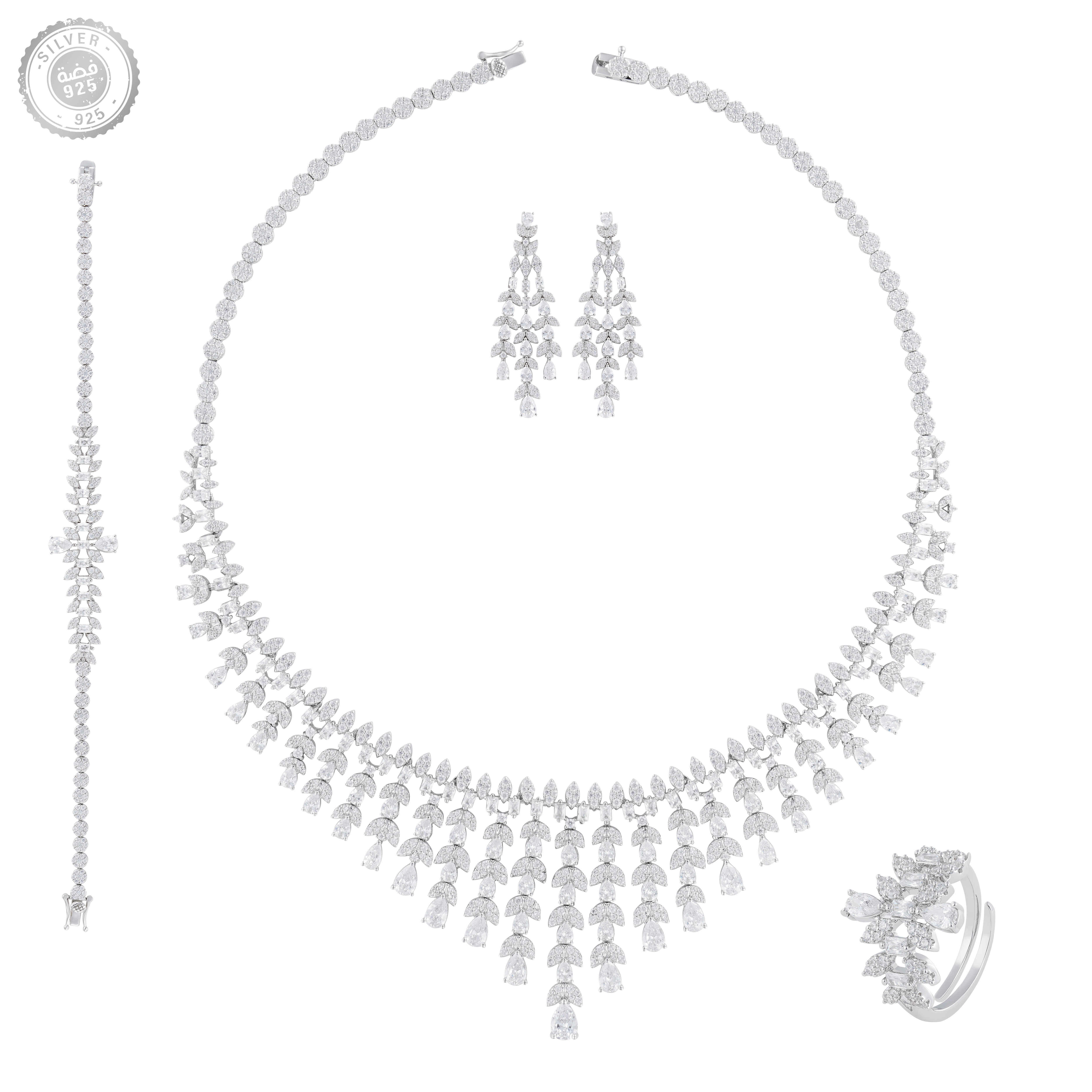 طقم زفاف فضة 925 image 1
