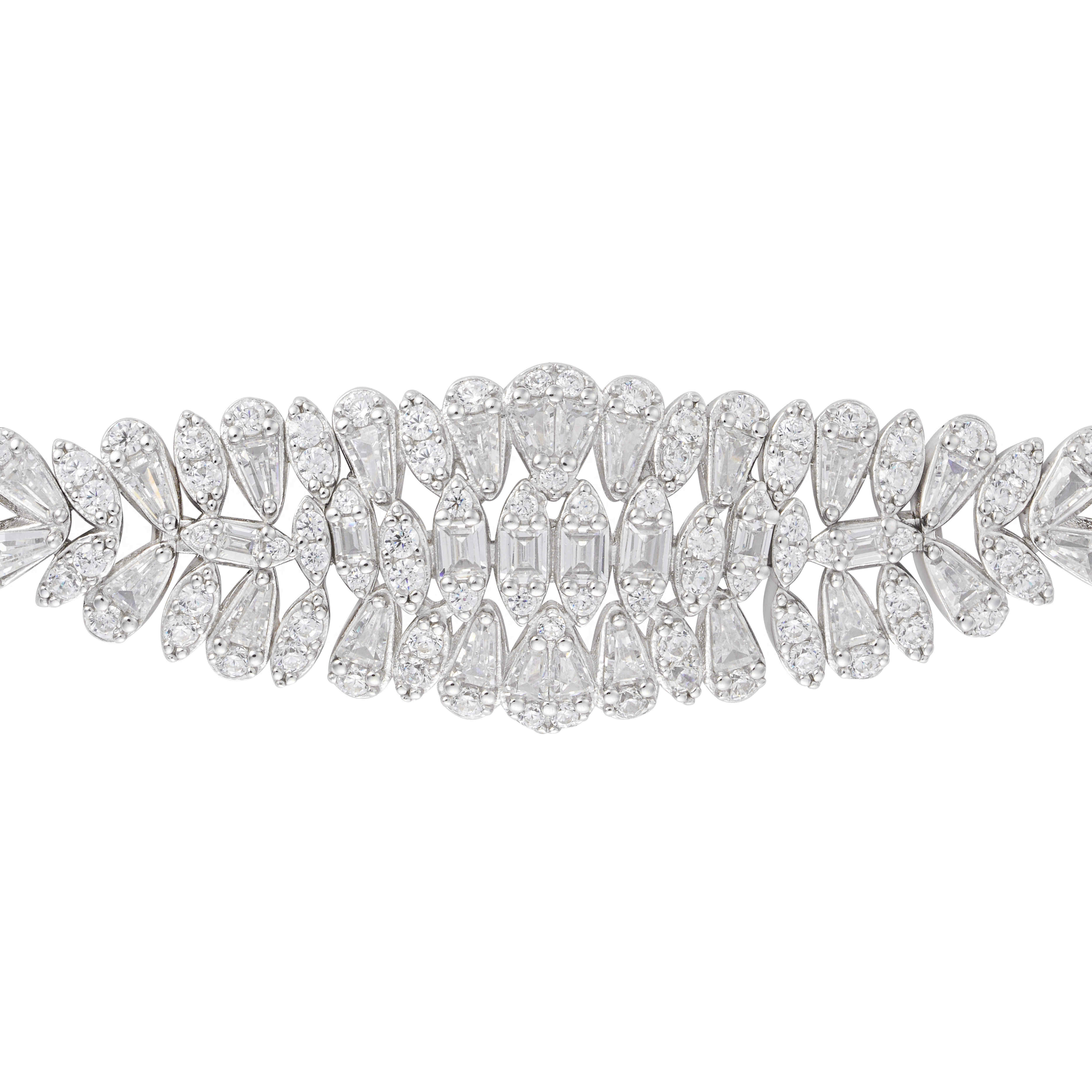 سوار سهرة فضي أنيق image 1