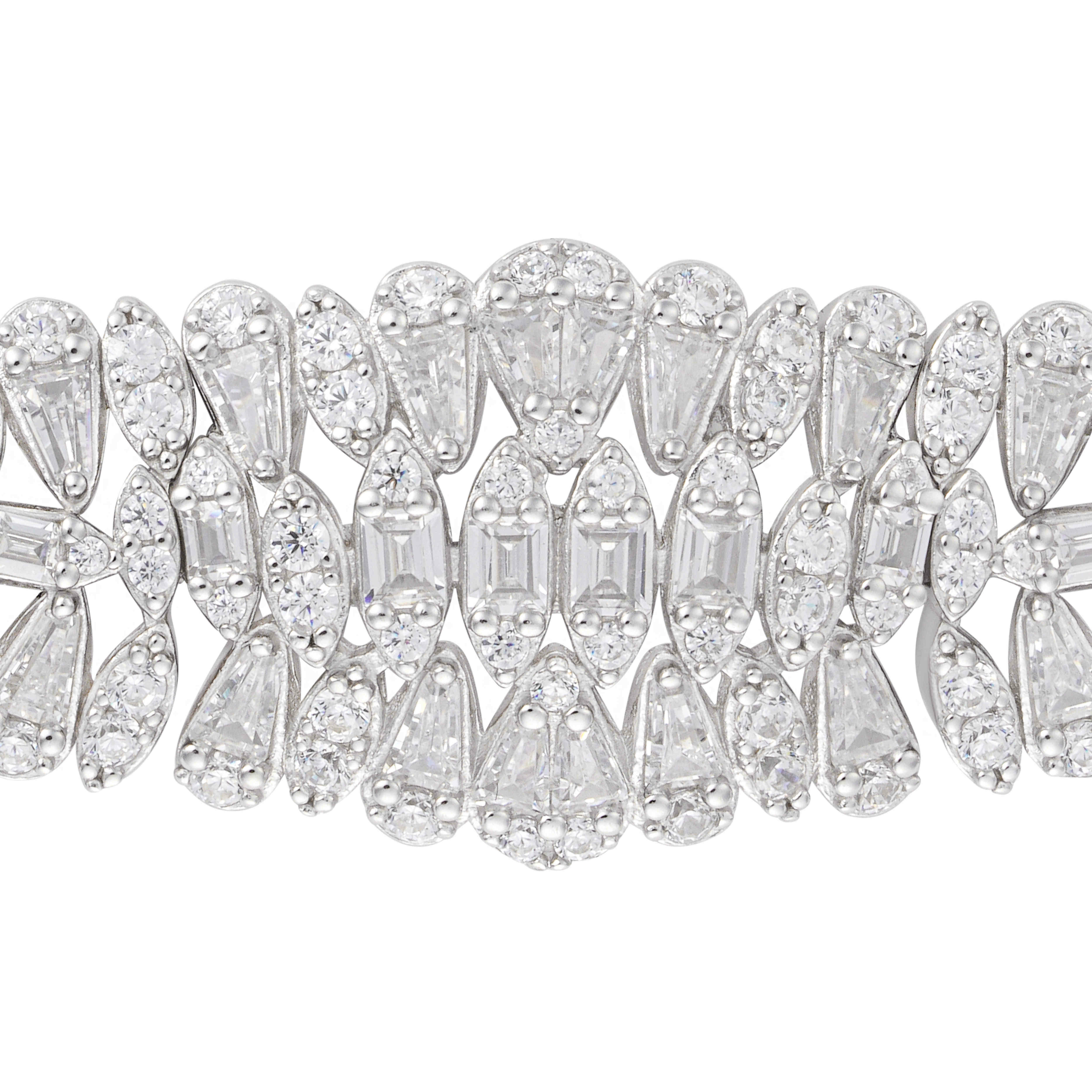 سوار سهرة فضي أنيق image 2