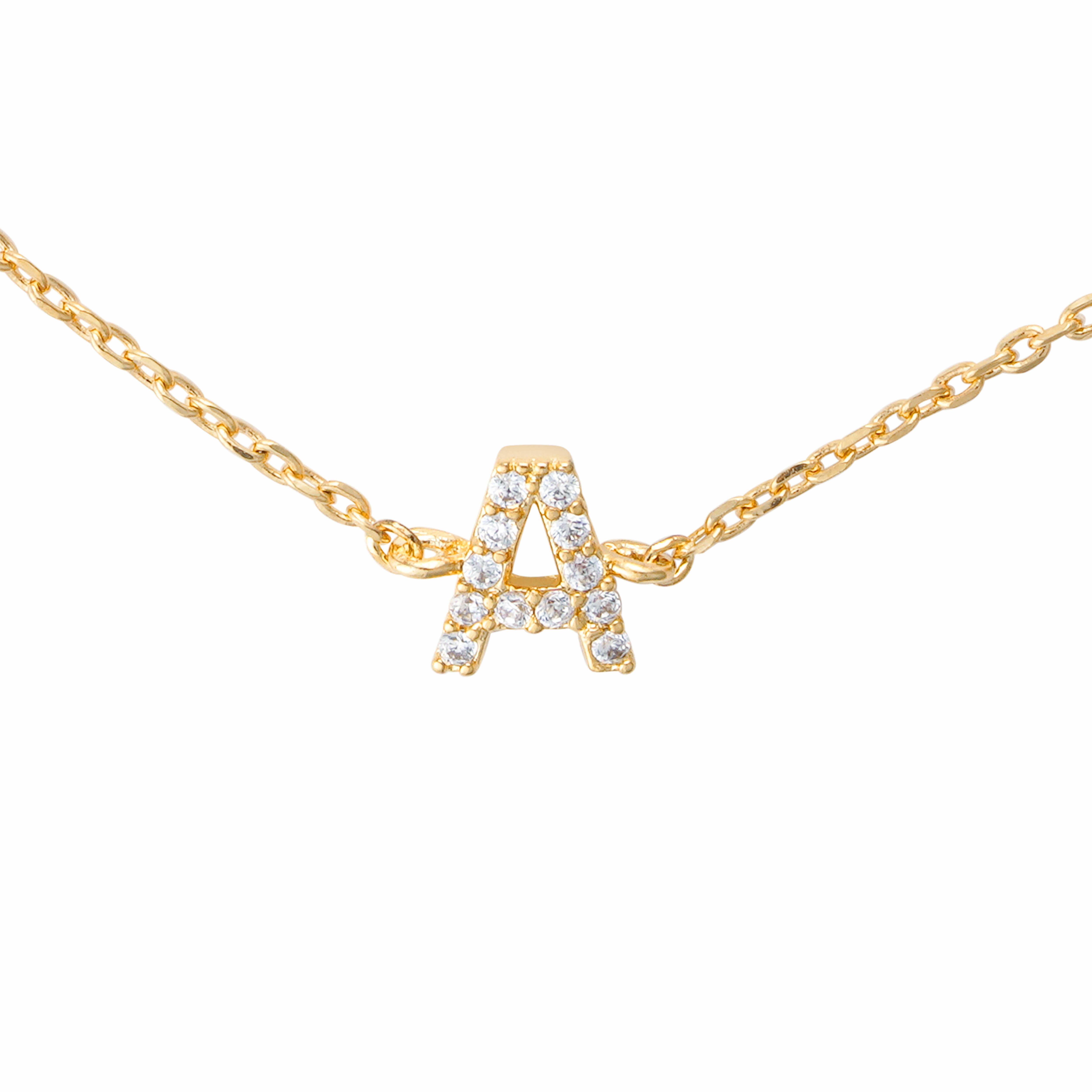 Gold Toned Letters Bracelet-A image 1