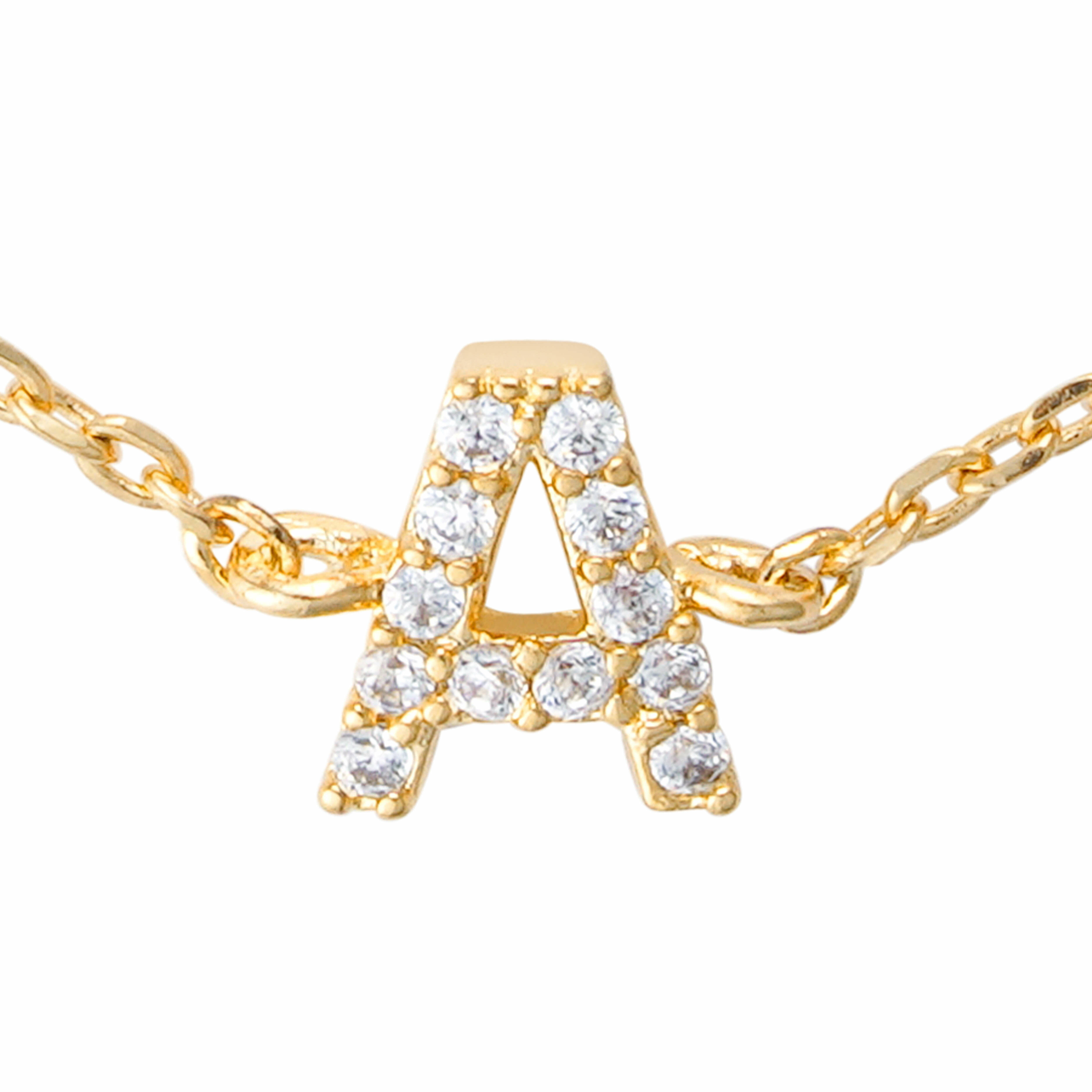 Gold Toned Letters Bracelet-A image 2
