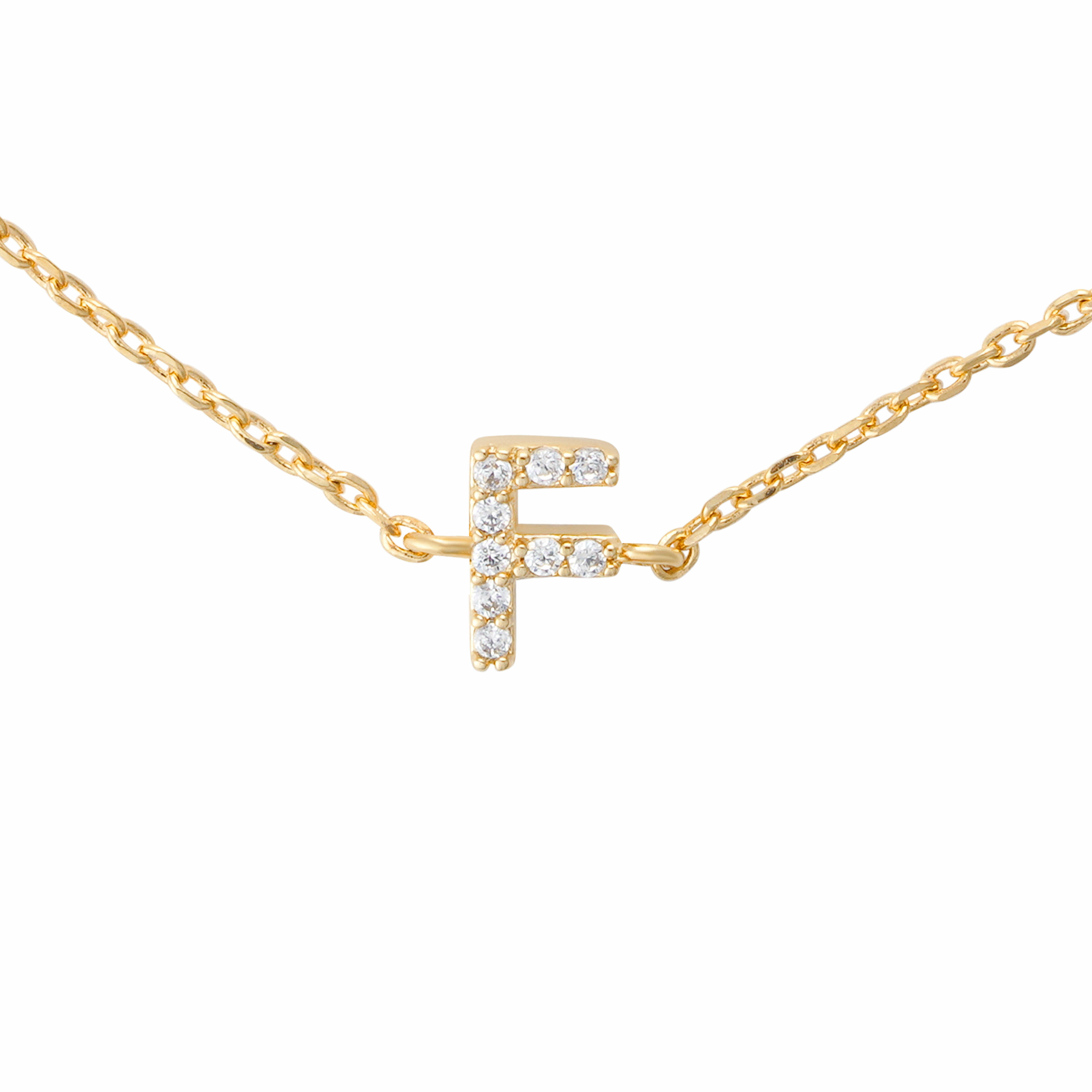 Gold Toned Letters Bracelet-F image 1